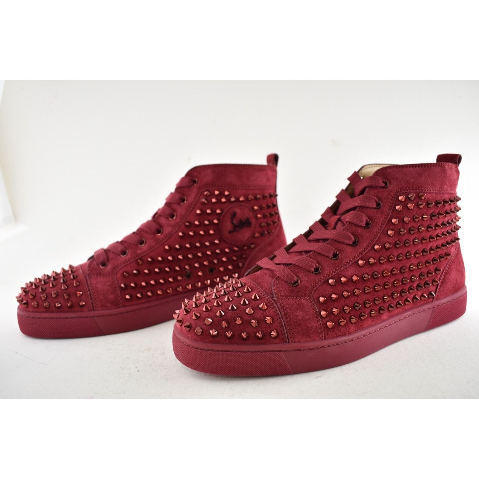 Christian Louboutin Christian Louboutin Men Louis Flat Spike Sanguine Red High Size US 10.5 / EU 43-44 - 10 Thumbnail