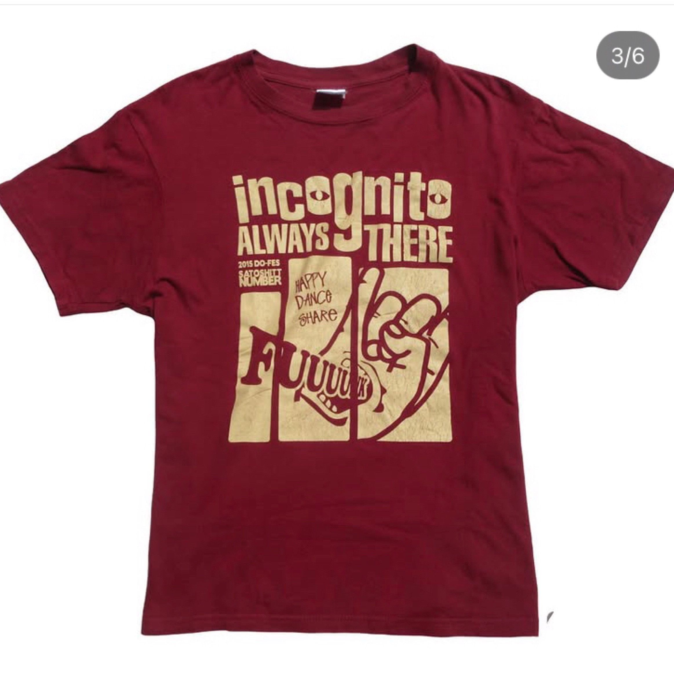 Band Tees × Jazz Cartier × Vintage Vintage Incognito always there Tshirt Tee Tour Japan 2015 Size US S / EU 44-46 / 1 - 1 Thumbnail