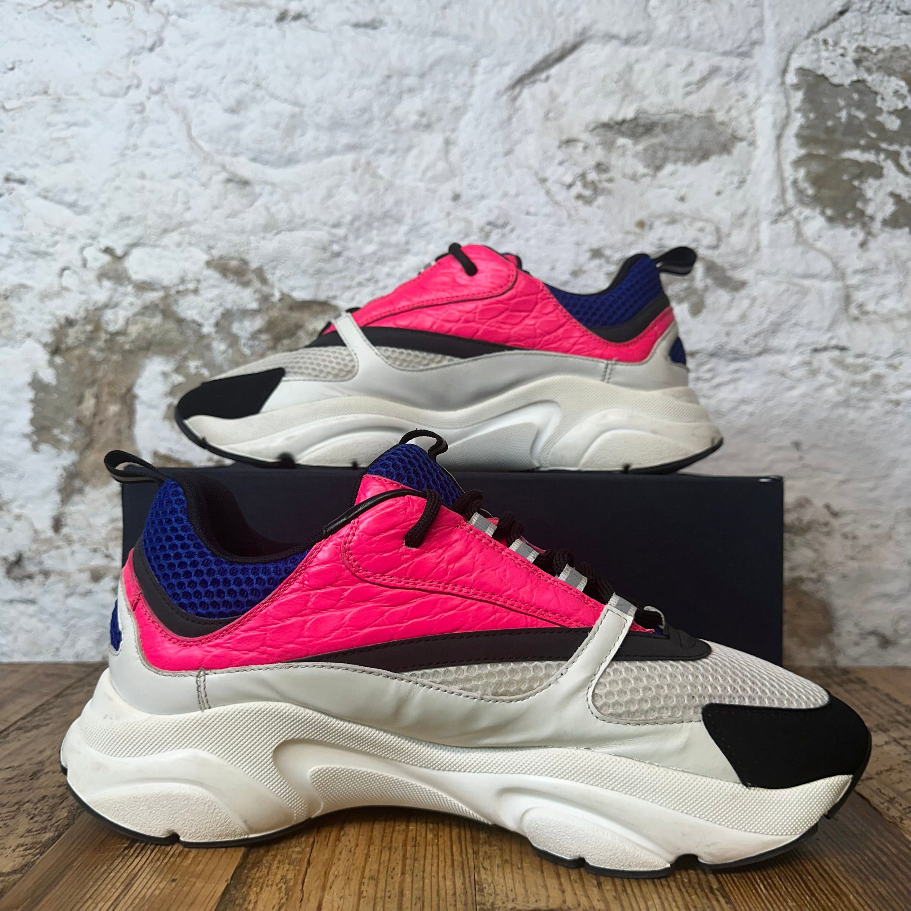 Dior Dior B22 Croc Pink Blue White Sneaker Sz 12 (45) Size US 12 / EU 45 - 2 Thumbnail