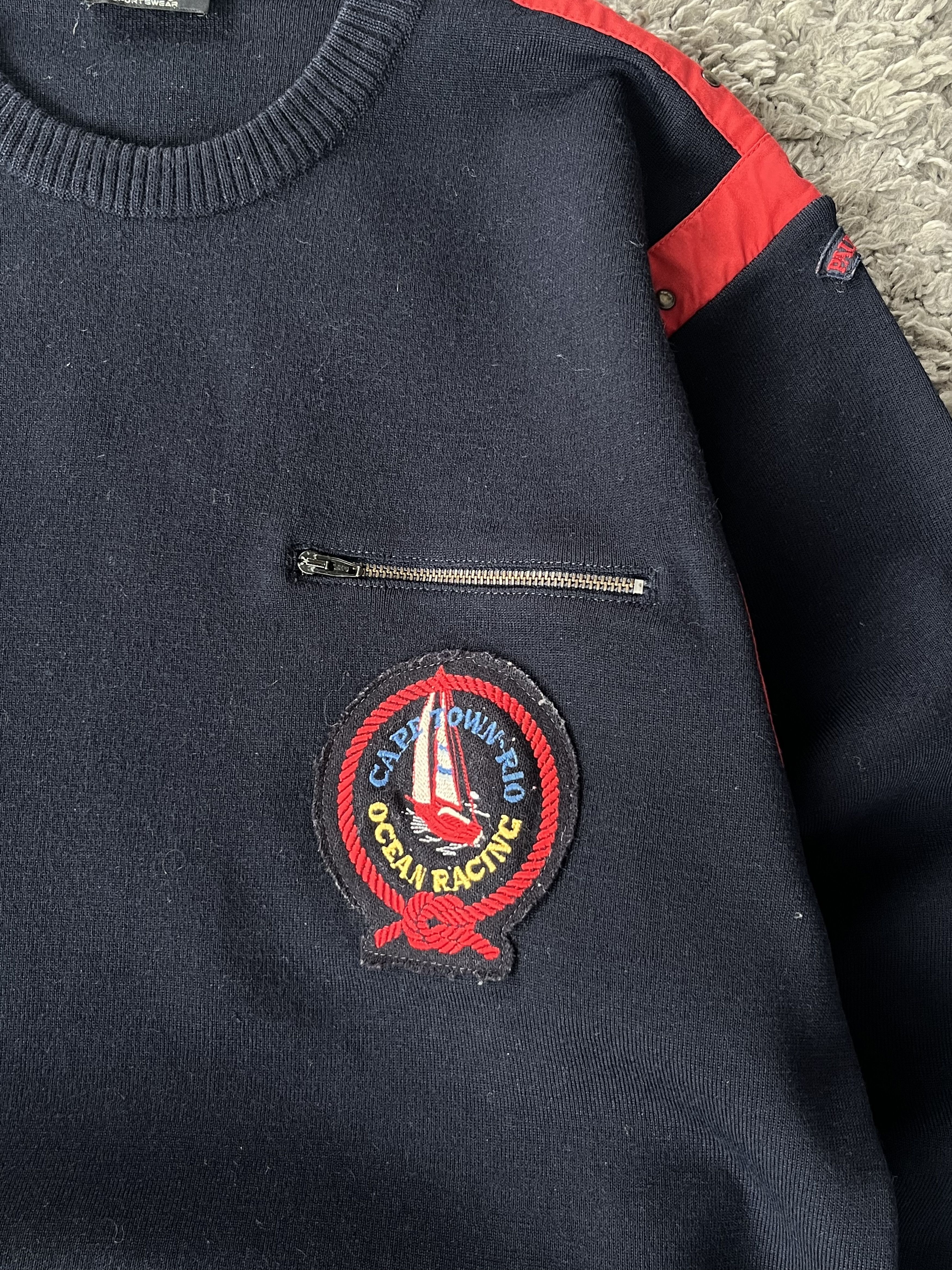 Paul & Shark PAUL&SHARK Vintage Sweater Cape Town-Rio Ocean Racing Size US M / EU 48-50 / 2 - 5 Thumbnail