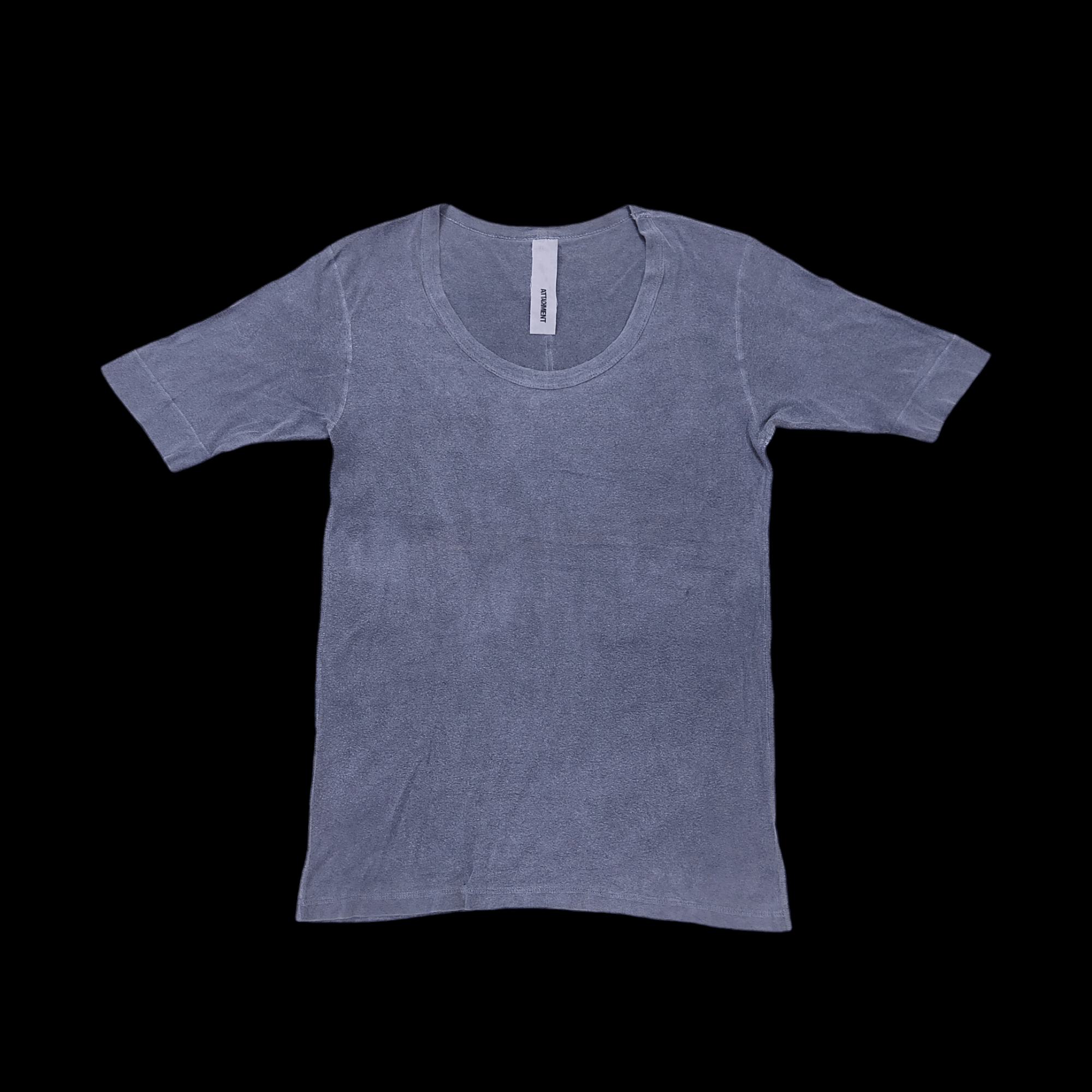 Attachment ATTACHMENT Washed Faded Scoop Neck T-shirt Size US M / EU 48-50 / 2 - 3 Thumbnail