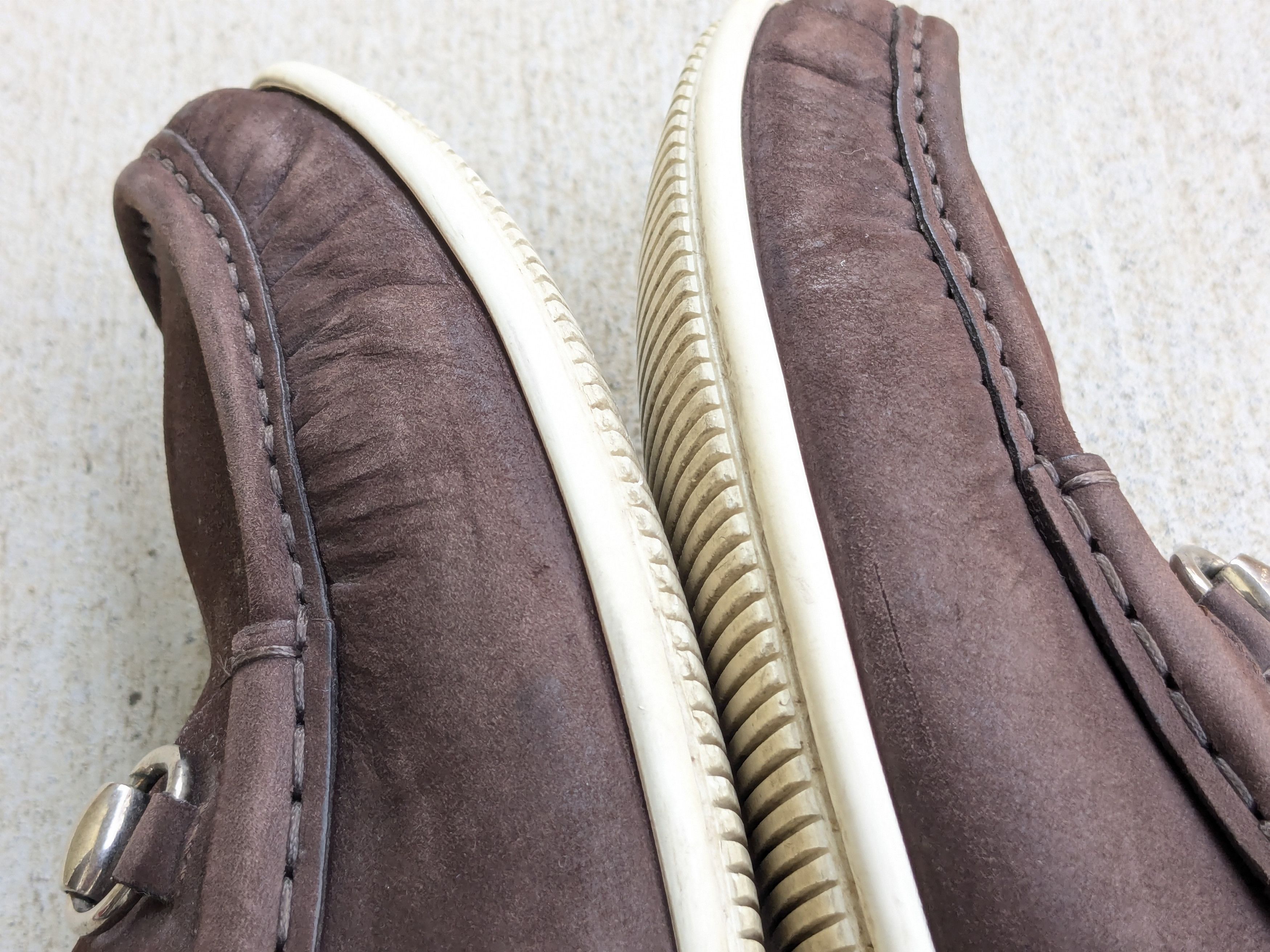 Gucci Gucci Horsebit Loafers Brown Suede 9 Snaffle Bit Boat Size US 9 / EU 42 - 8 Thumbnail