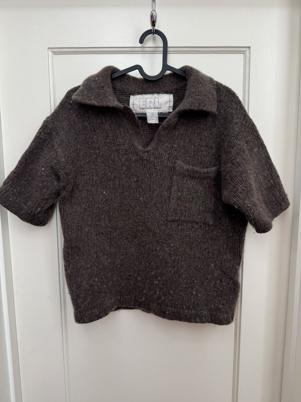 ERL ERL Brown Wool Knit Polo Shirt Size US M / EU 48-50 / 2 - 1 Thumbnail