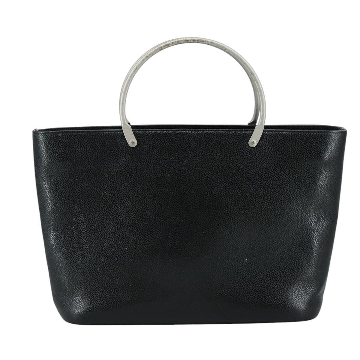 Chanel CHANEL Hand Bag Caviar Skin Black CC Size ONE SIZE - 13 Thumbnail