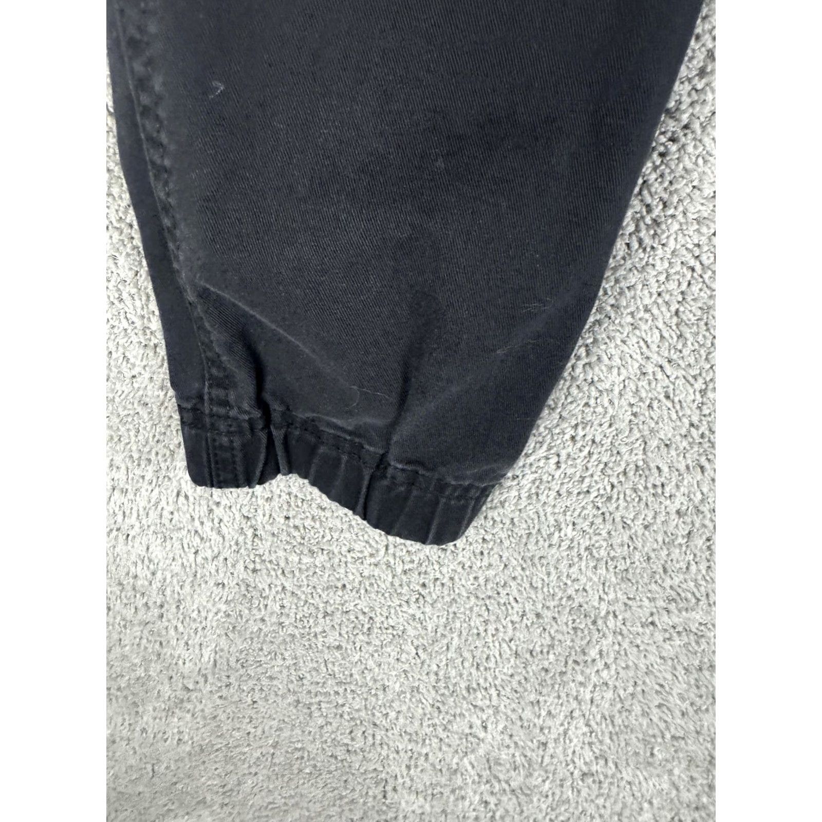 Aeropostale VINTAGE Aeropostale Cargo Jogger Pants Mens XS Black 100% Cotton Elastic Waist Pockets Size US 27 - 6 Thumbnail