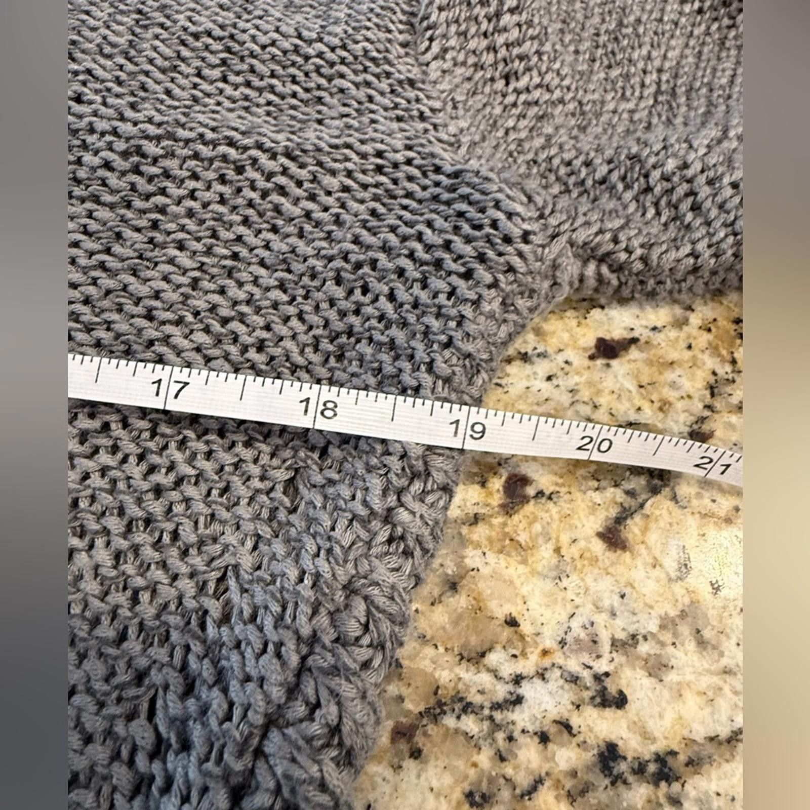 1017 ALYX 9SM Alya gray long sleeve knit sweater elbow patches SZ M Size M / US 6-8 / IT 42-44 - 8 Thumbnail