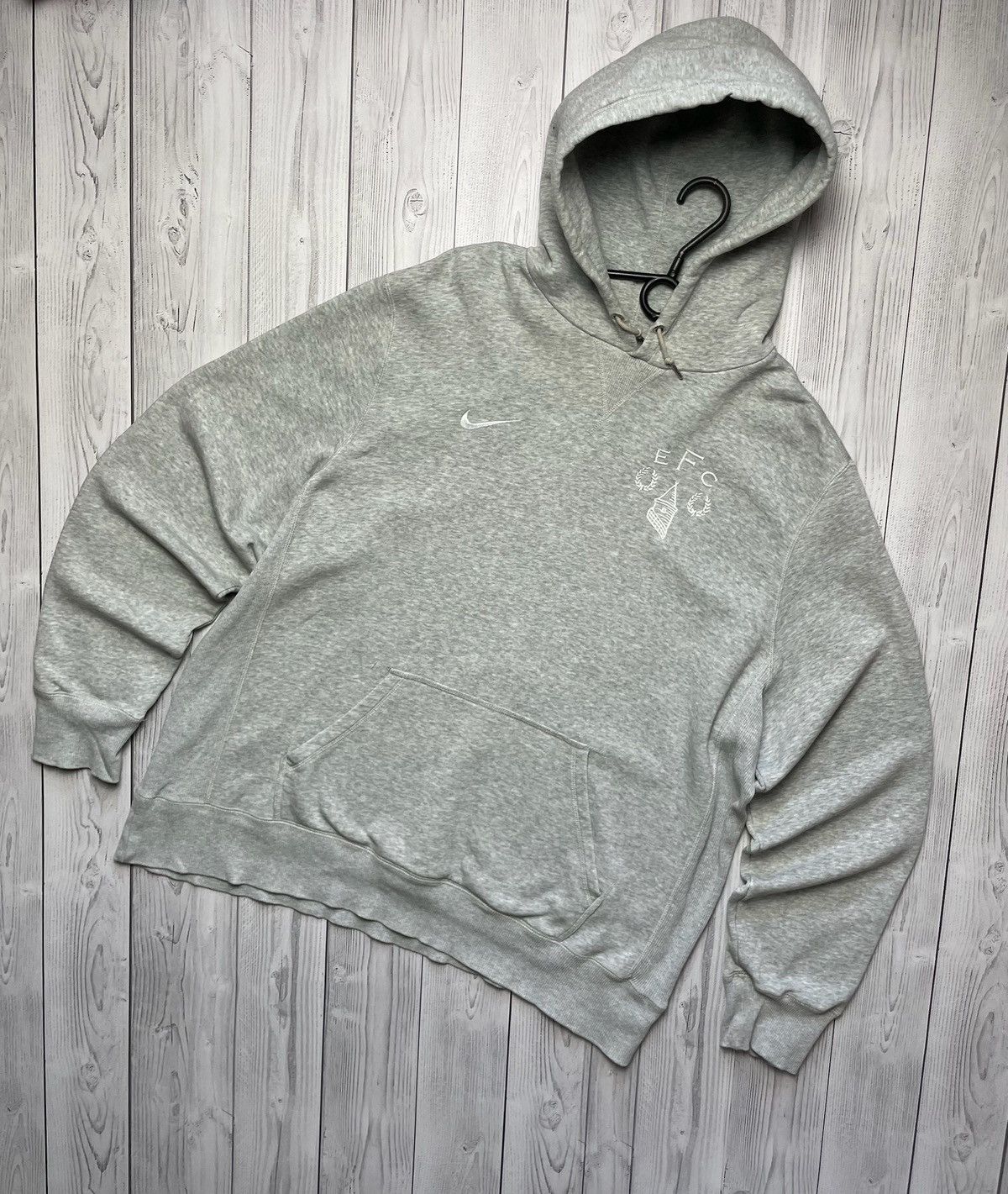 Nike × Vintage Vintage Nike Soccer hoodie Everton size XXL logo grey Size US XXL / EU 58 / 5 - 1 Thumbnail