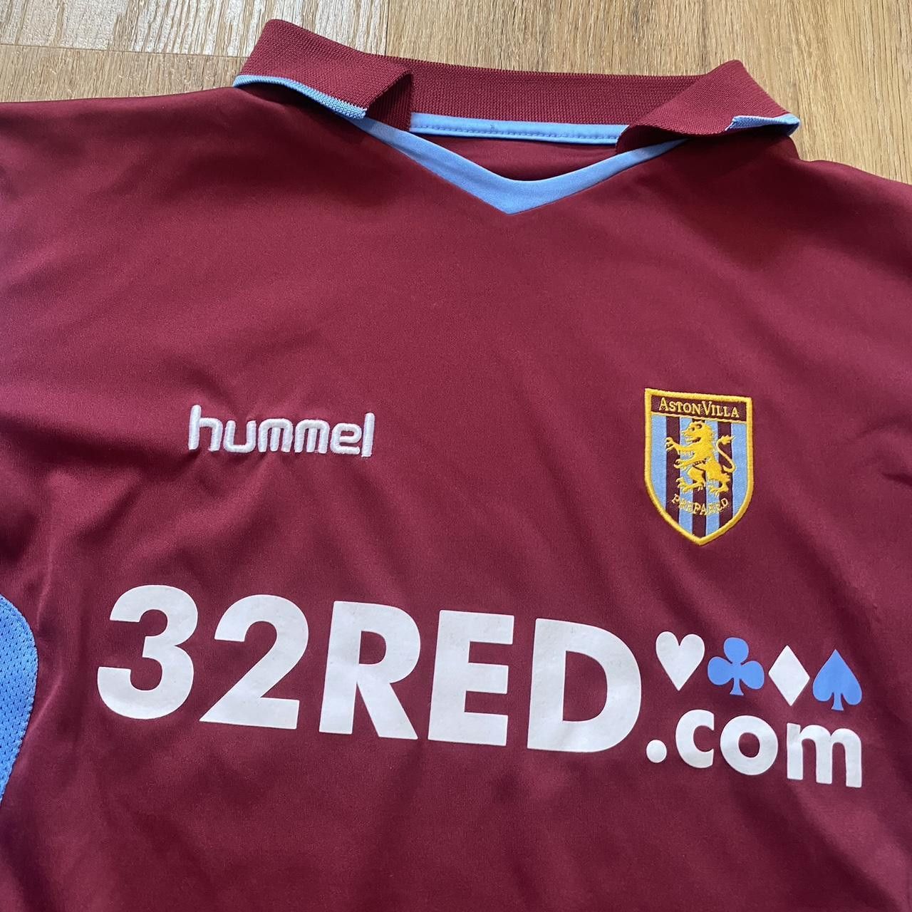 Hummel 2006-07 Aston Villa Home Hummel Football Shirt Size US XXS / EU 40 - 3 Thumbnail