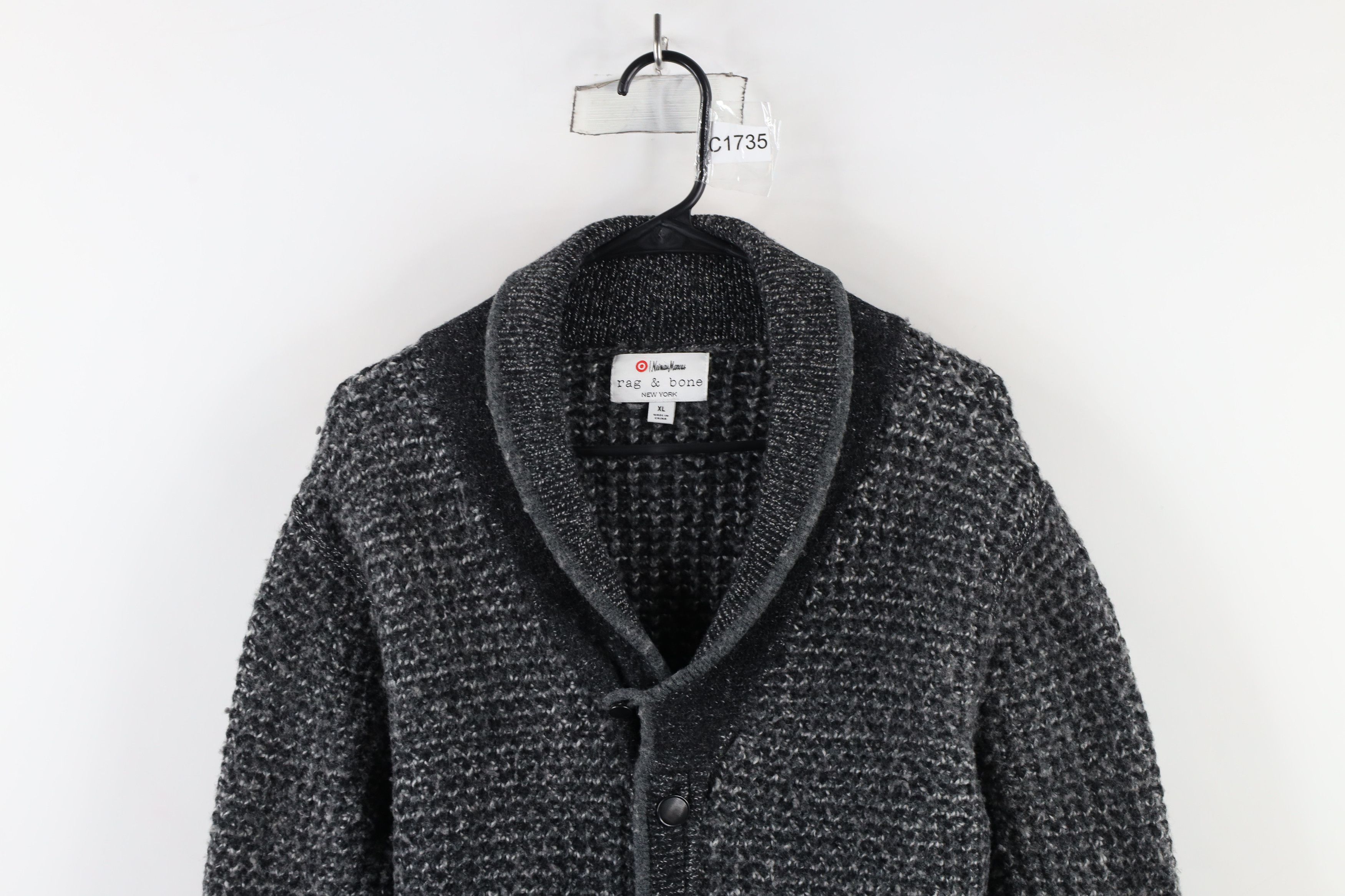 Rag outlet & Bone Black and Gray Sweater Cardigan