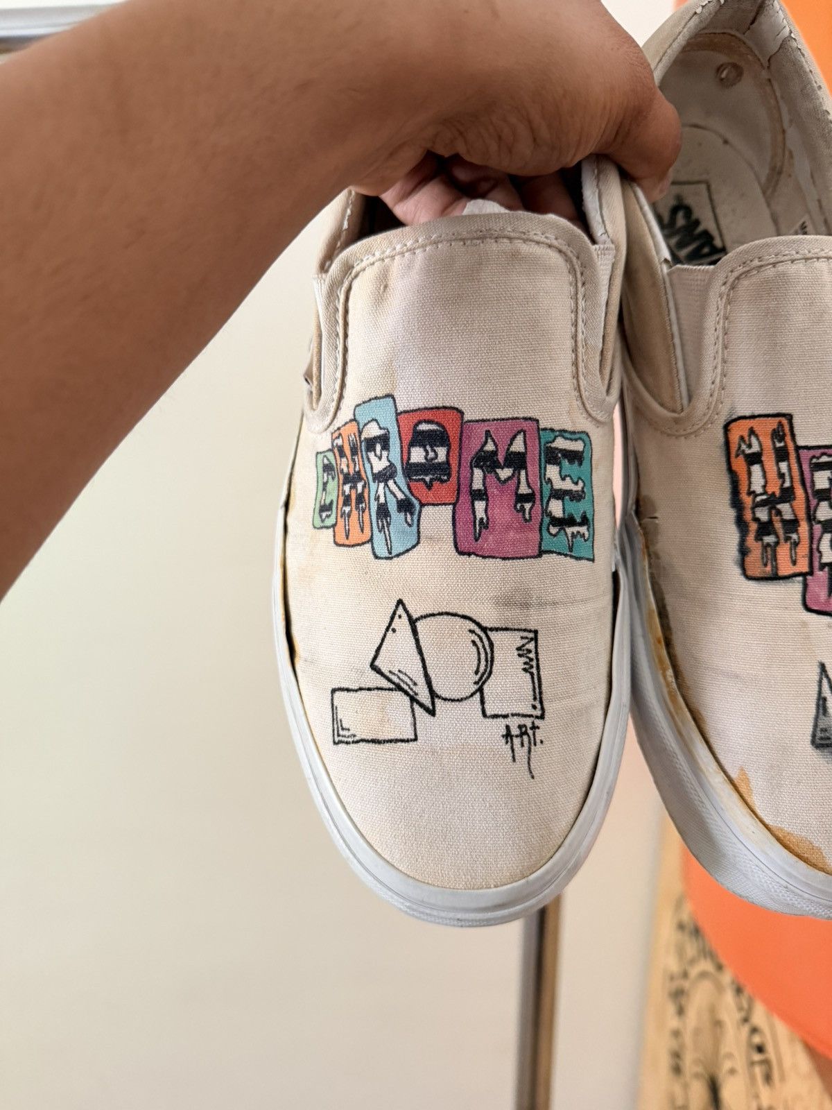 Matty Boy Chrome Heart Matty Boy Art Drawn Vans Off The Wall 9.5 Size US 9.5 / EU 42-43 - 8 Thumbnail