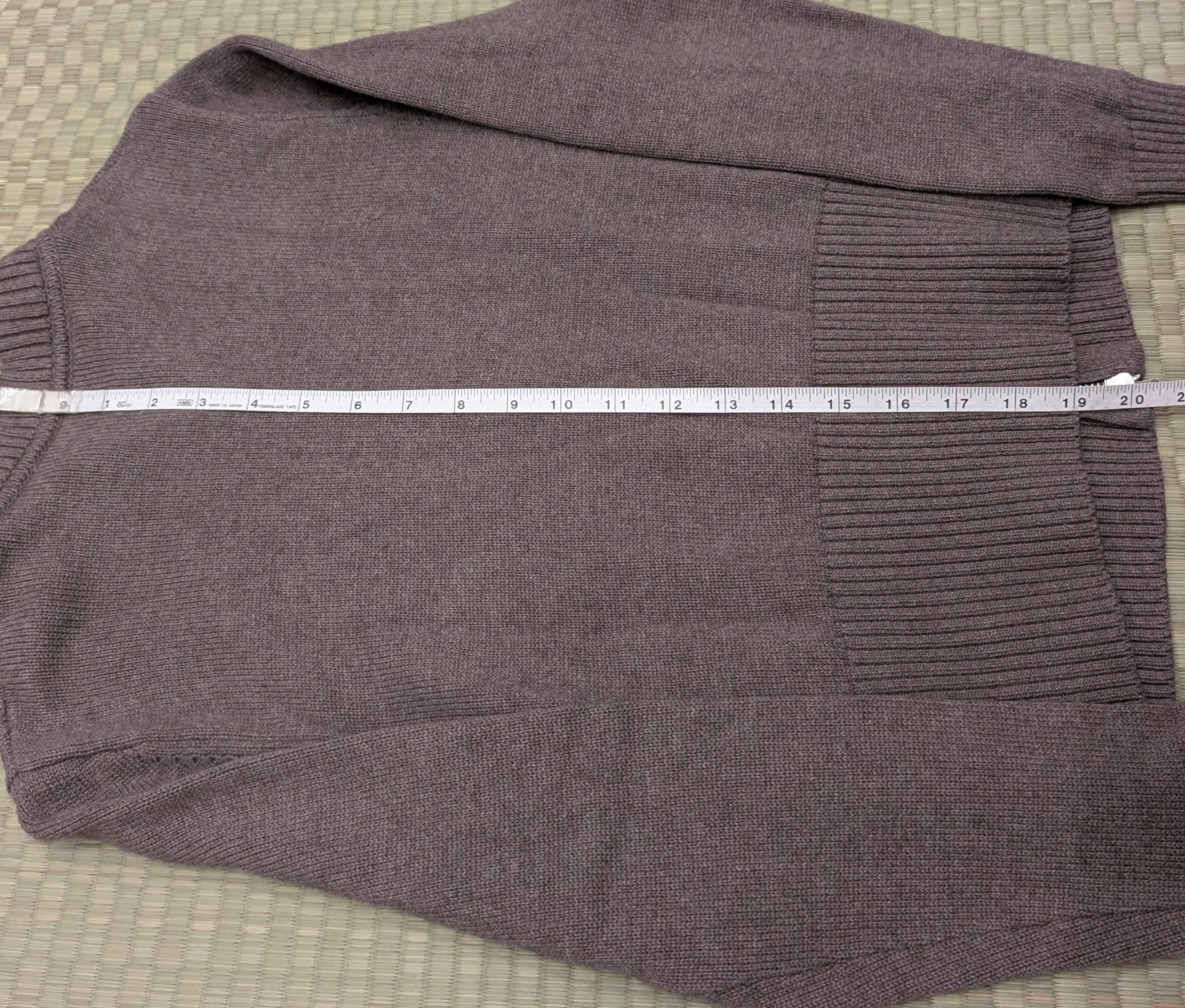 Other Kilte The Kay Full Zip Cotton Cashmere Sweater Truffle Size S / US 4 / IT 40 - 6 Thumbnail