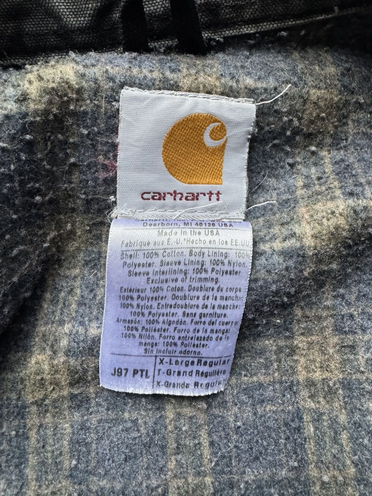 Carhartt Carhartt Faded Grey Detroit Jacket J97 PTL Workwear Jacket Size US XL / EU 56 / 4 - 4 Thumbnail