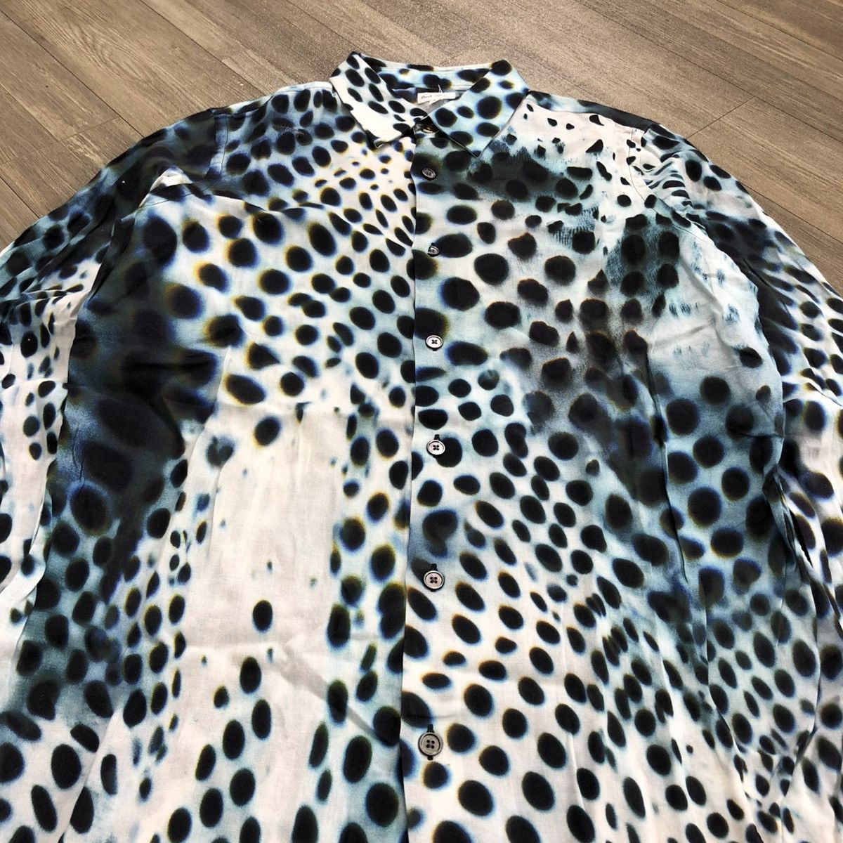 Designer × Paul Smith Luxury Paul Smith Mainline Leopard 3D Print Button Up Shirt Size US M / EU 48-50 / 2 - 3 Thumbnail