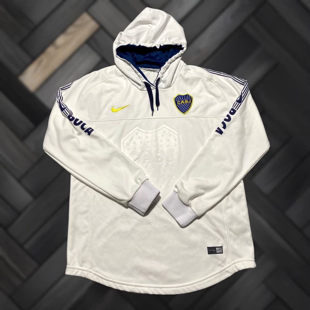 Nike Nike Boca Juniors Dri-FIT Training Hoodie Mens Large White CABJ Soccer Argentina Shirt Size US L / EU 52-54 / 3 - 1 Thumbnail