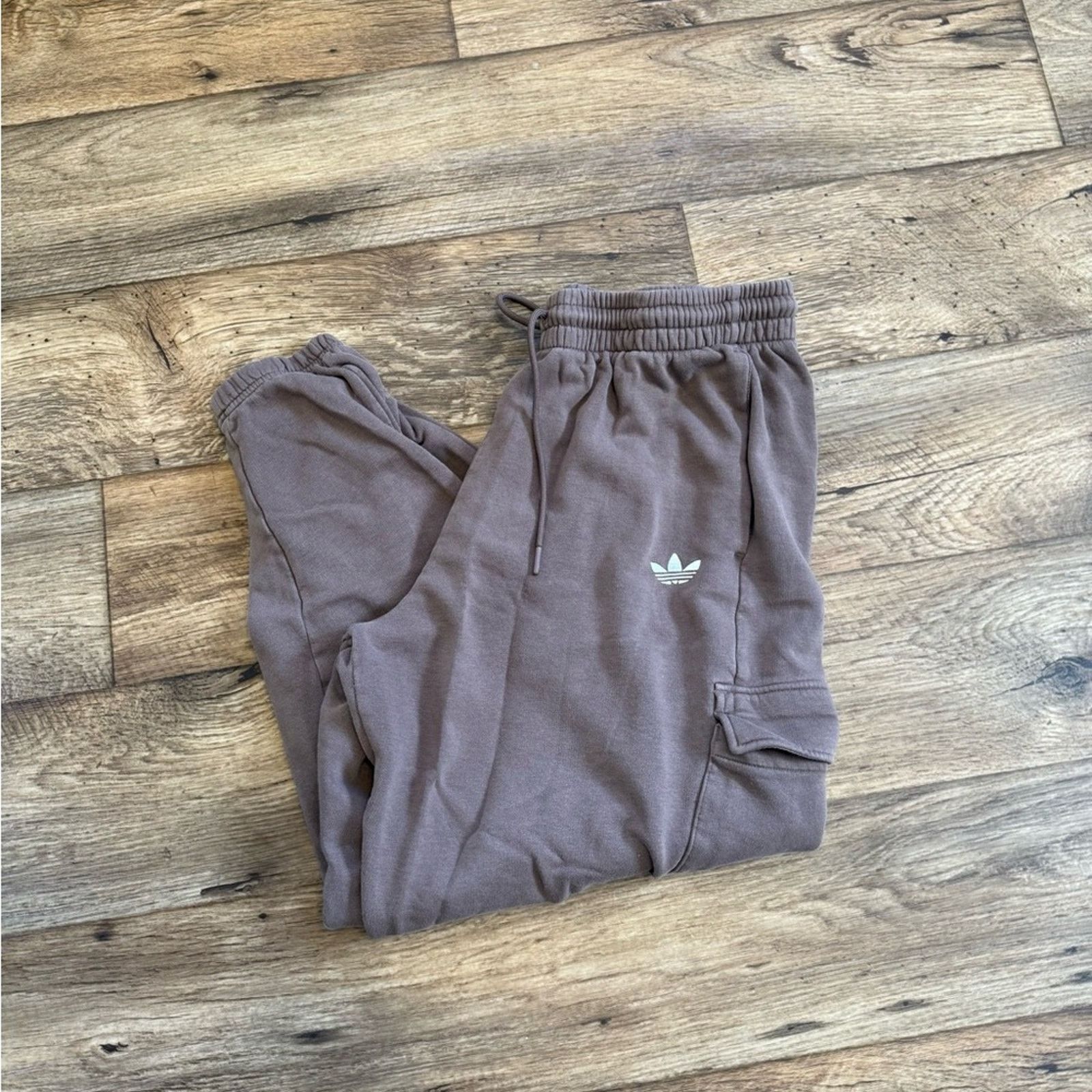 Adidas Adidas Taupe Brown Jogger Cargo Sweatpants Size 34" / US 12 / IT 48 - 1 Thumbnail