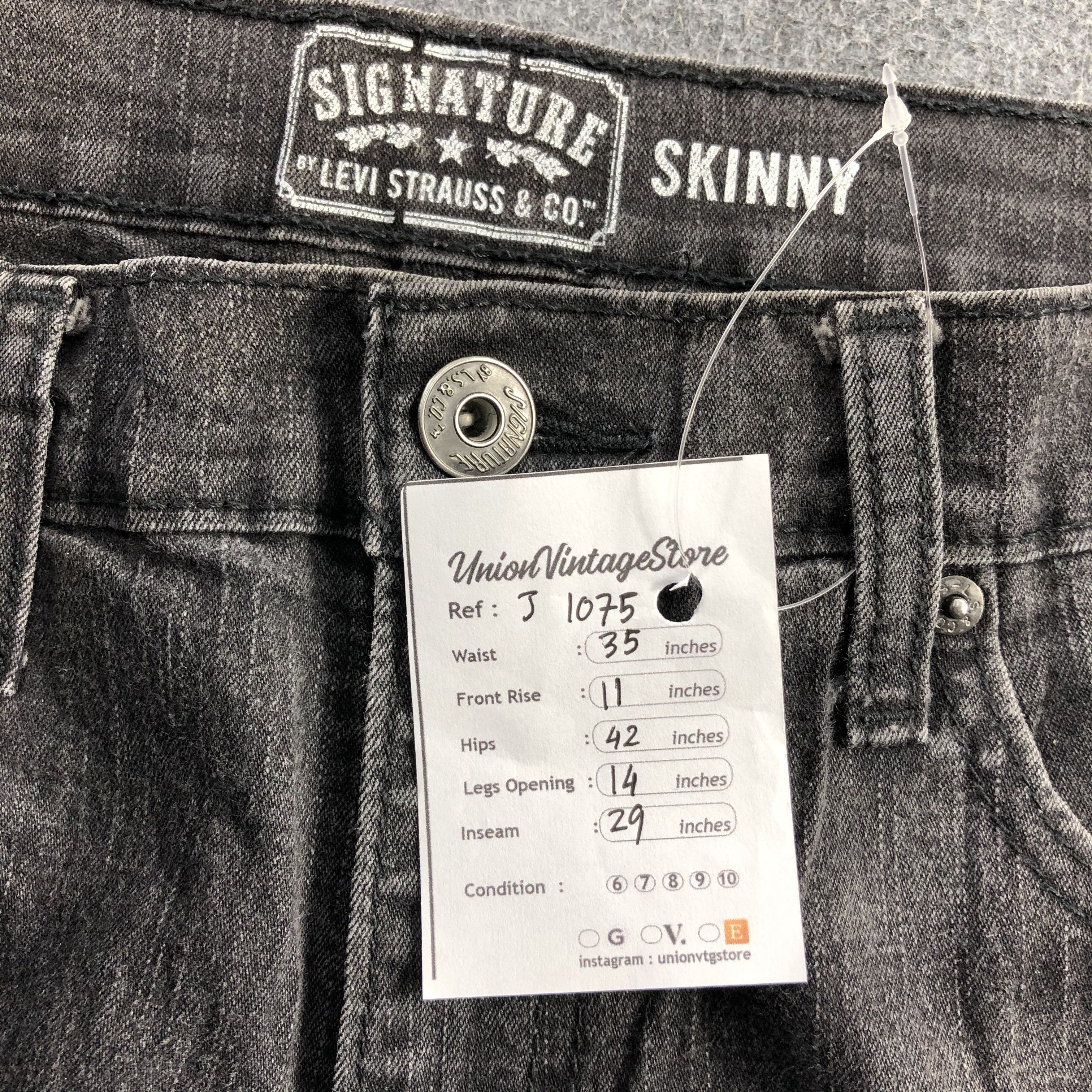 Levi's Faded Black Vintage Levis Jeans Skinny Denim-J1075 Size US 34 / EU 50 - 12 Thumbnail
