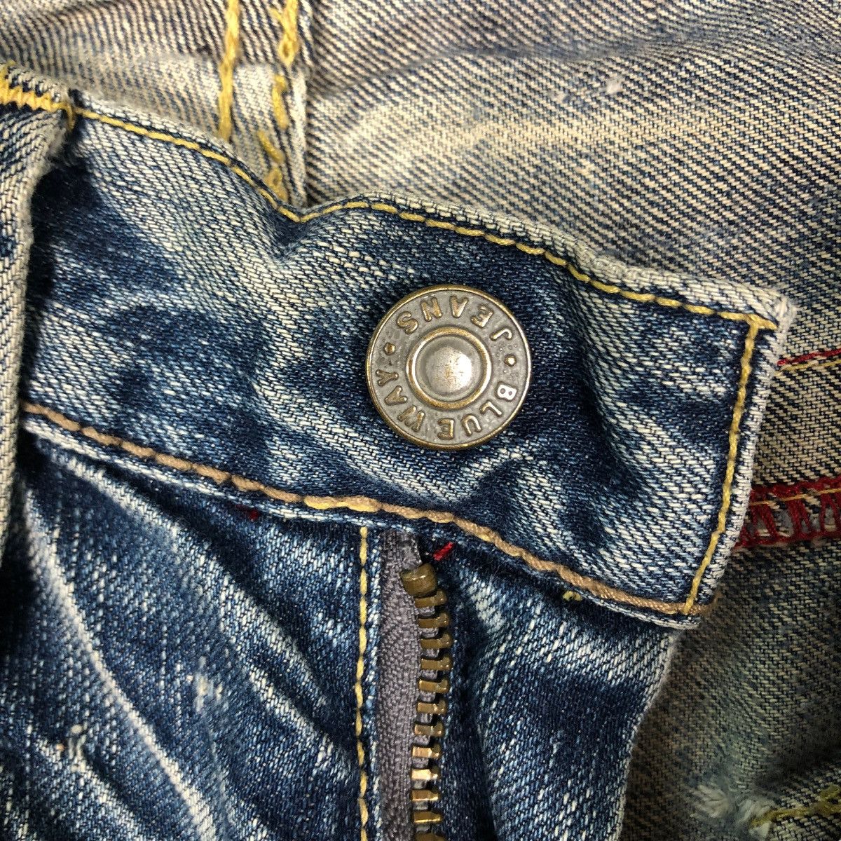 Hysteric Glamour 🔥Made in Nippon Distressed Biker Jeans Denim Size US 34 / EU 50 - 18 Thumbnail