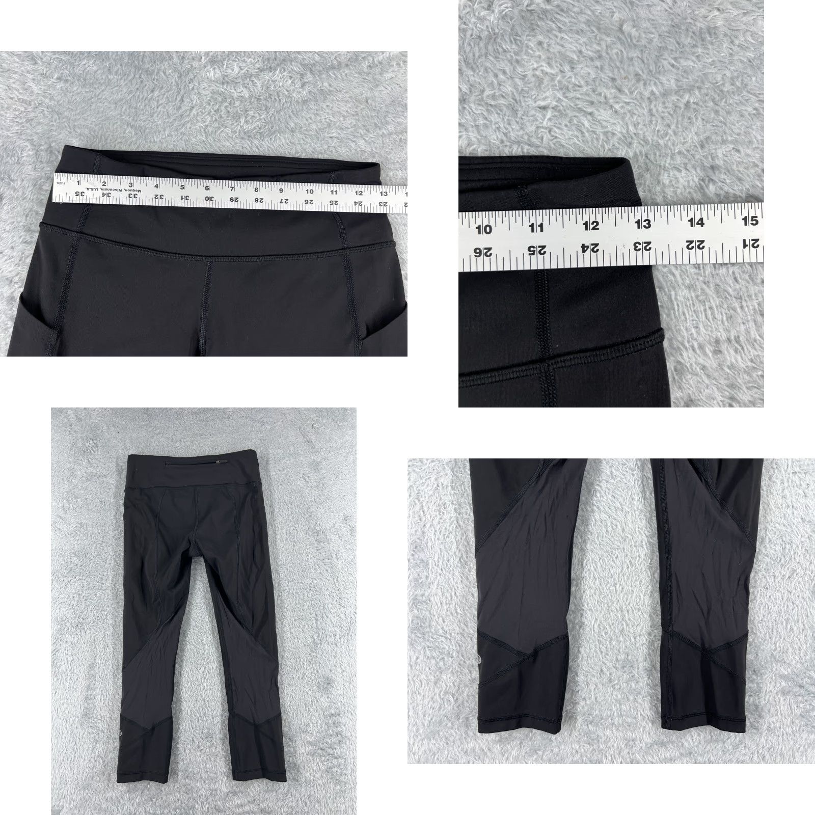 Lululemon Lululemon Pants Womens 4 Black Pace Rival Crop Full On Luxtreme 22" W6AV0S Size 27" / US 4 / IT 40 - 8 Thumbnail
