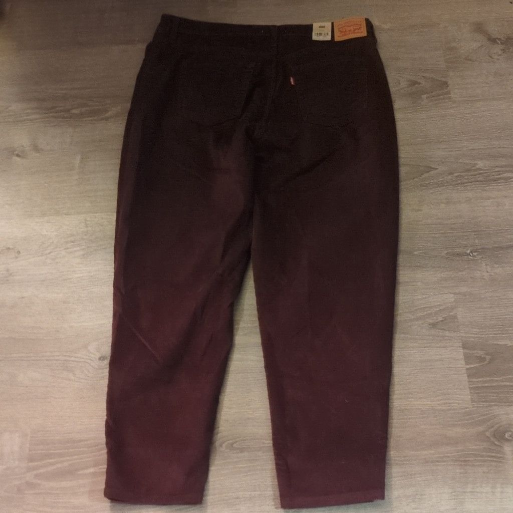 Levi's Levi's burgundy corduroy high waisted.mom jeans size 34x29 Size 24" / US 00 / IT 34 - 8 Thumbnail