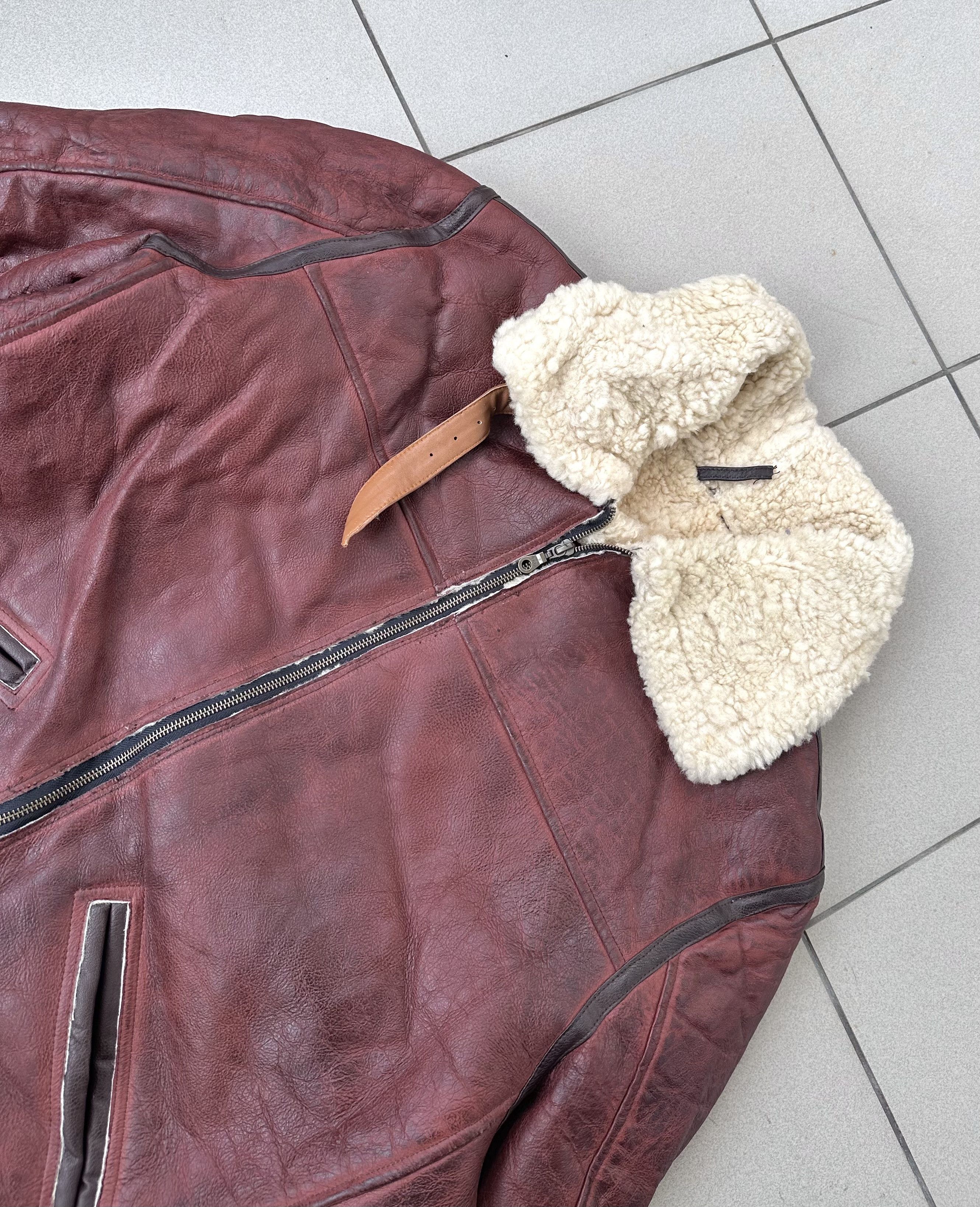 Vintage Rare Vintage Aviator leather jacket sheepskin shearling B-2 Size US XXL / EU 58 / 5 - 3 Thumbnail