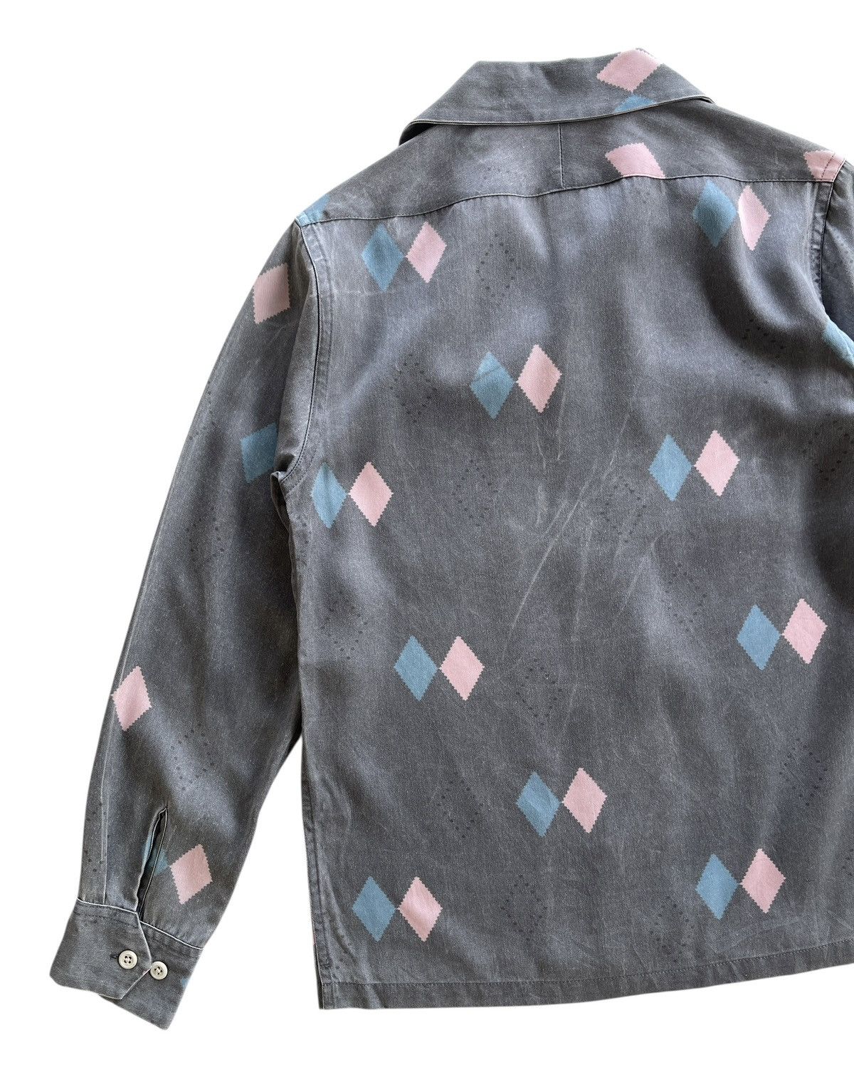 Japanese Brand OC Style Rockabilly Argyle Shirt Size US S / EU 44-46 / 1 - 8 Thumbnail