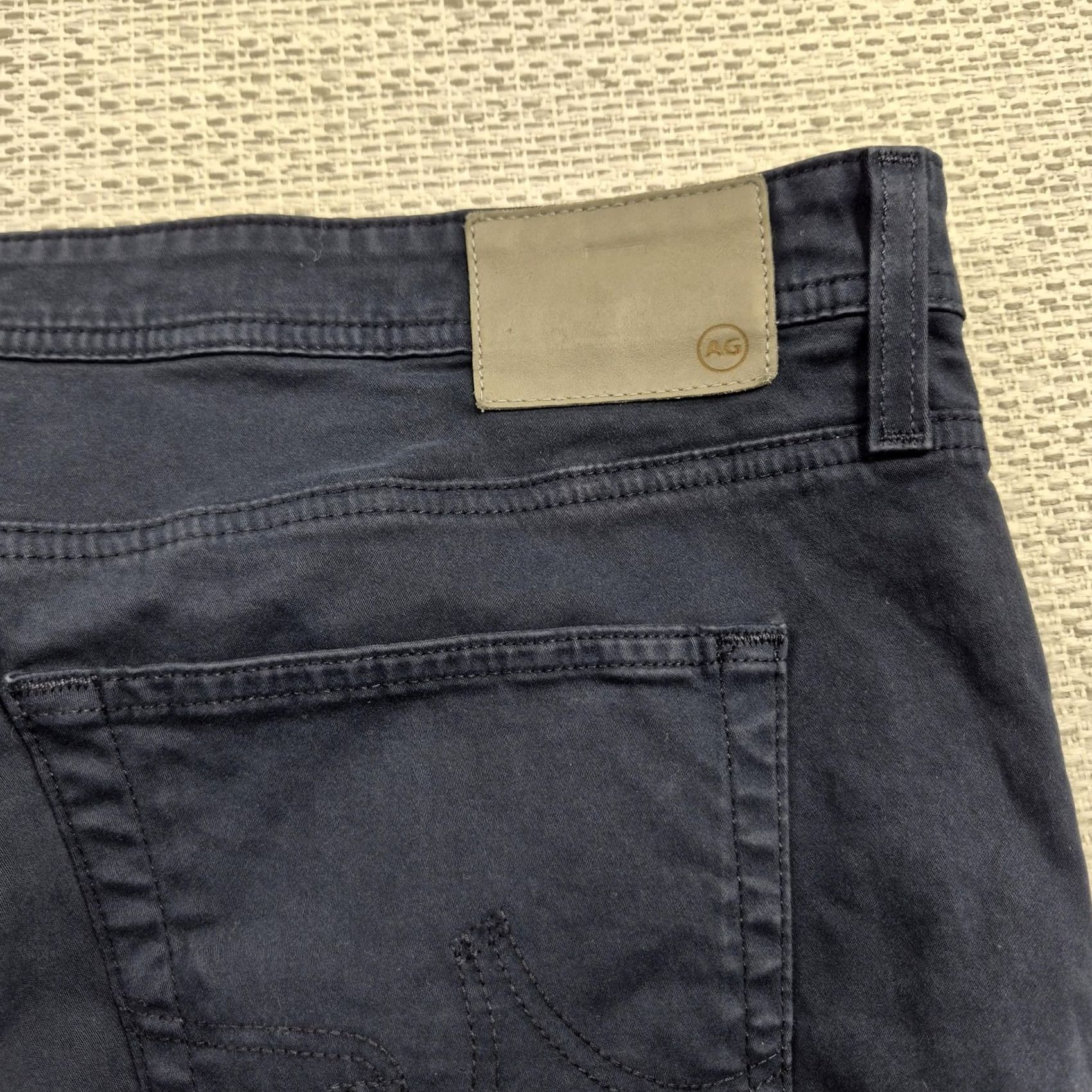 Vintage AG Adriano Goldschmied Everett Slim Straight Stretch Jeans Mens 42x32 Blue Dark Size US 42 / EU 58 - 4 Thumbnail