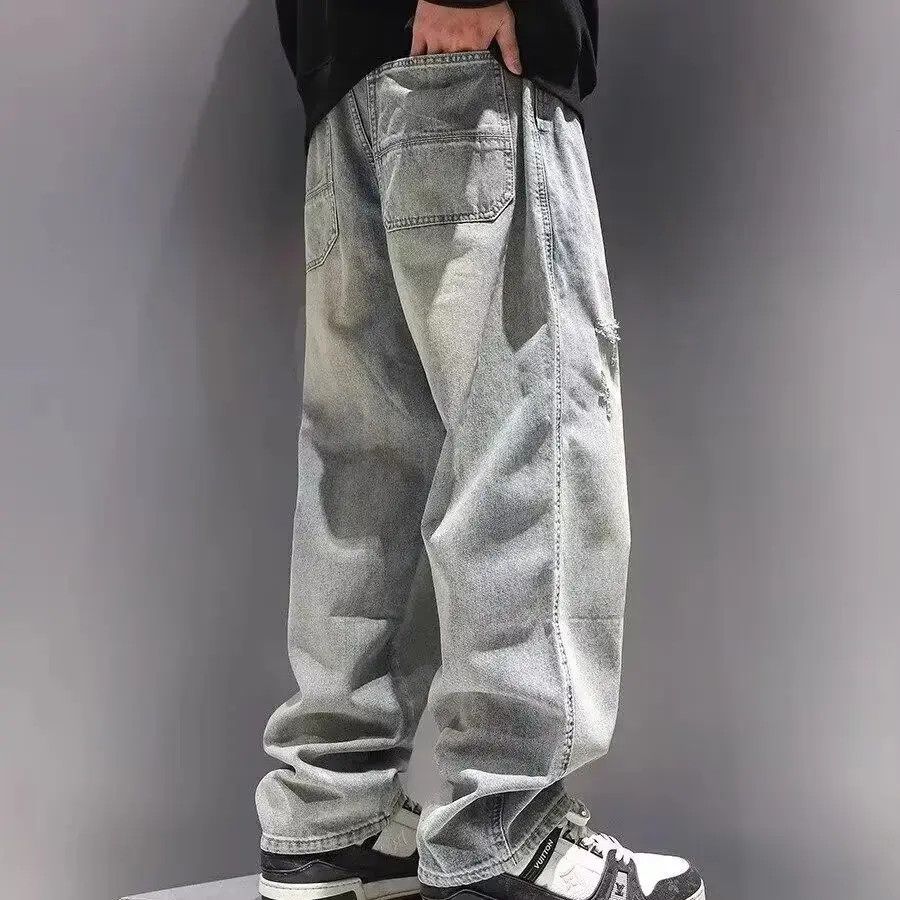 Japanese Brand Vintage high street loose ripped jeans Size US 32 / EU 48 - 2 Thumbnail