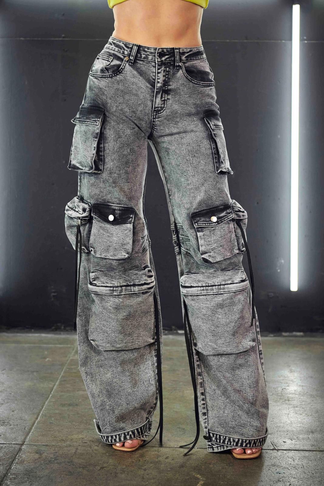 Other Best Seller Denim Cargo Jeans by WFFS Size 28" / US 6 / IT 42 - 3 Thumbnail
