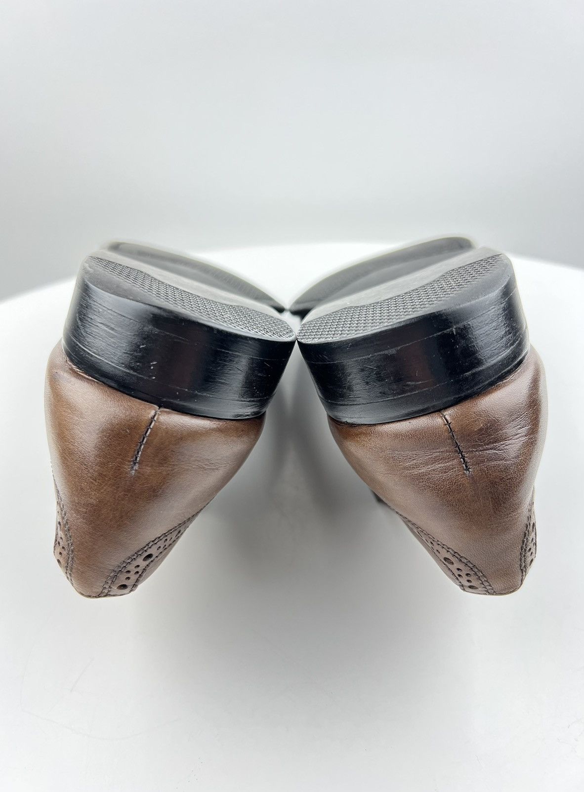 Balmain BALMAIN PARIS Derby Leather Shoes Wingtip Brown Men’s Size US 9 / EU 42 - 11 Thumbnail