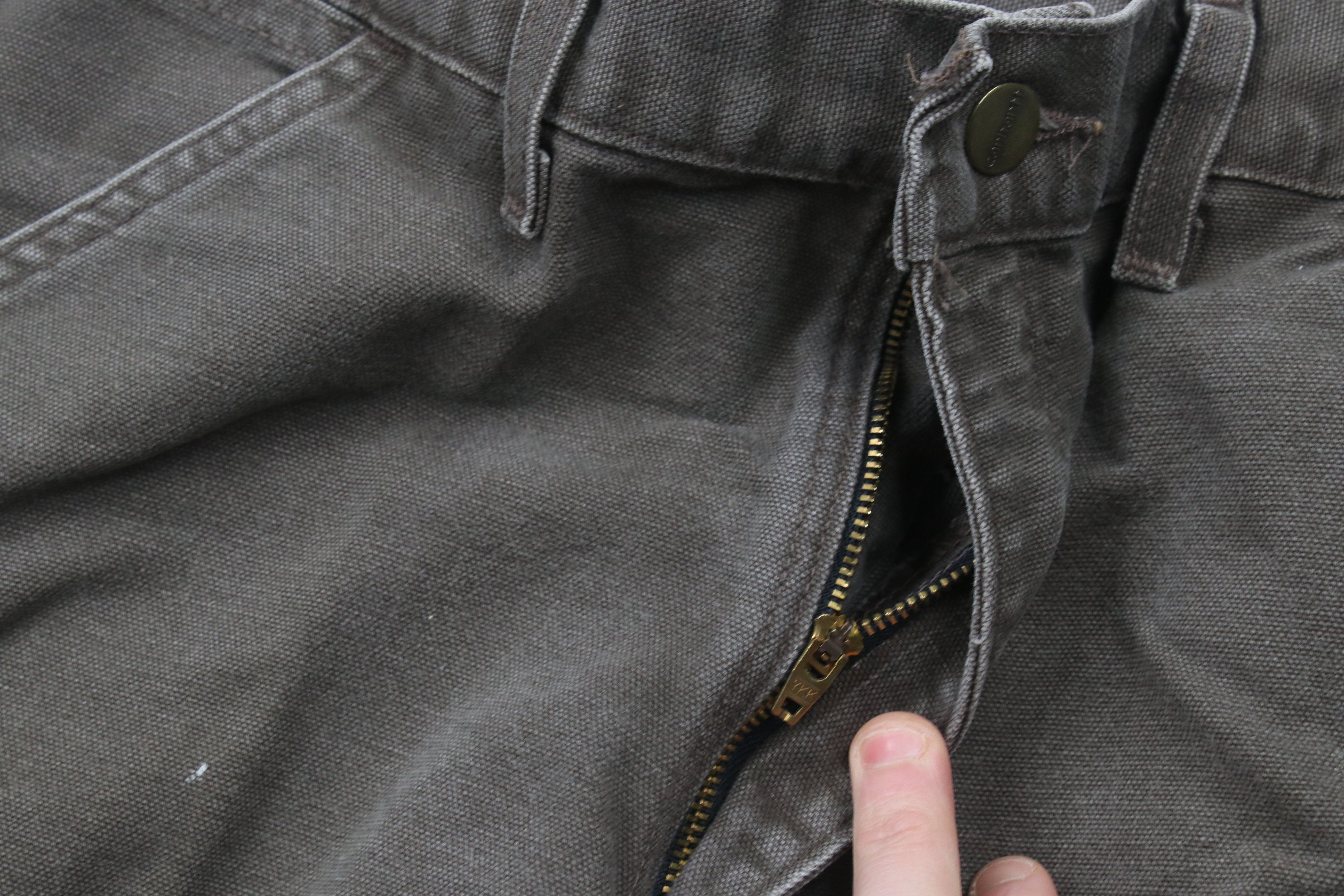 Carhartt × Vintage Vintage Carhartt Loose Fit Washed Duck Pants Timber Brown Size US 32 / EU 48 - 6 Thumbnail