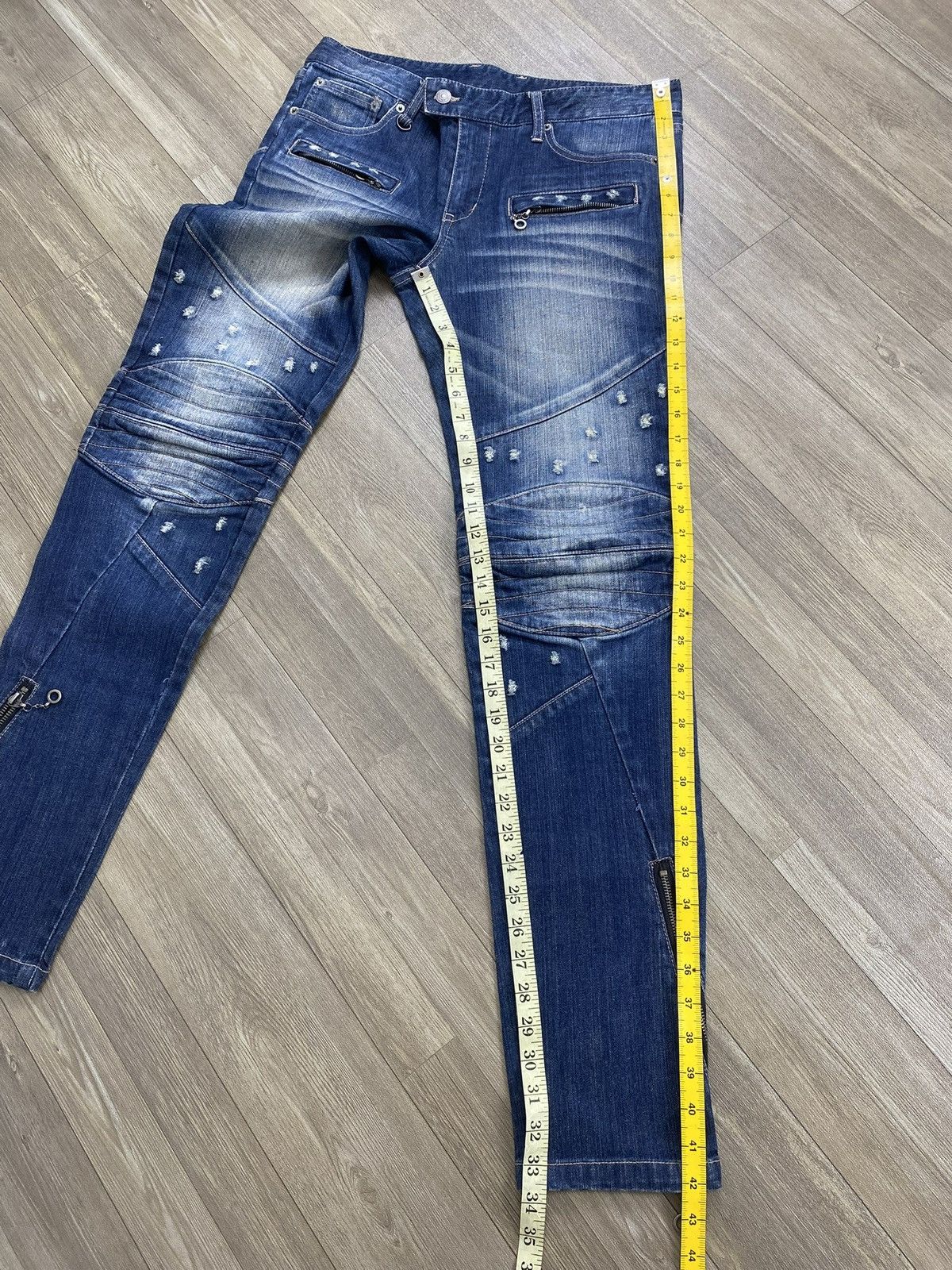 PPFM Vintage PPFM Japan Distressed Punk Lgb Style Bikers Jeans Size US 34 / EU 50 - 25 Thumbnail