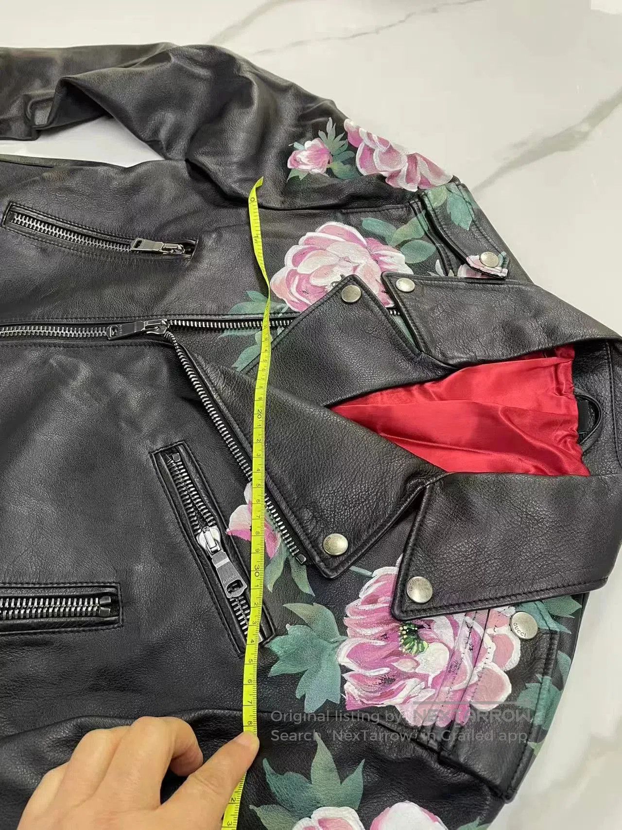 Gucci Gucci Graffiti Biker Leather Jacket. Size L / US 10 / IT 46 - 8 Thumbnail