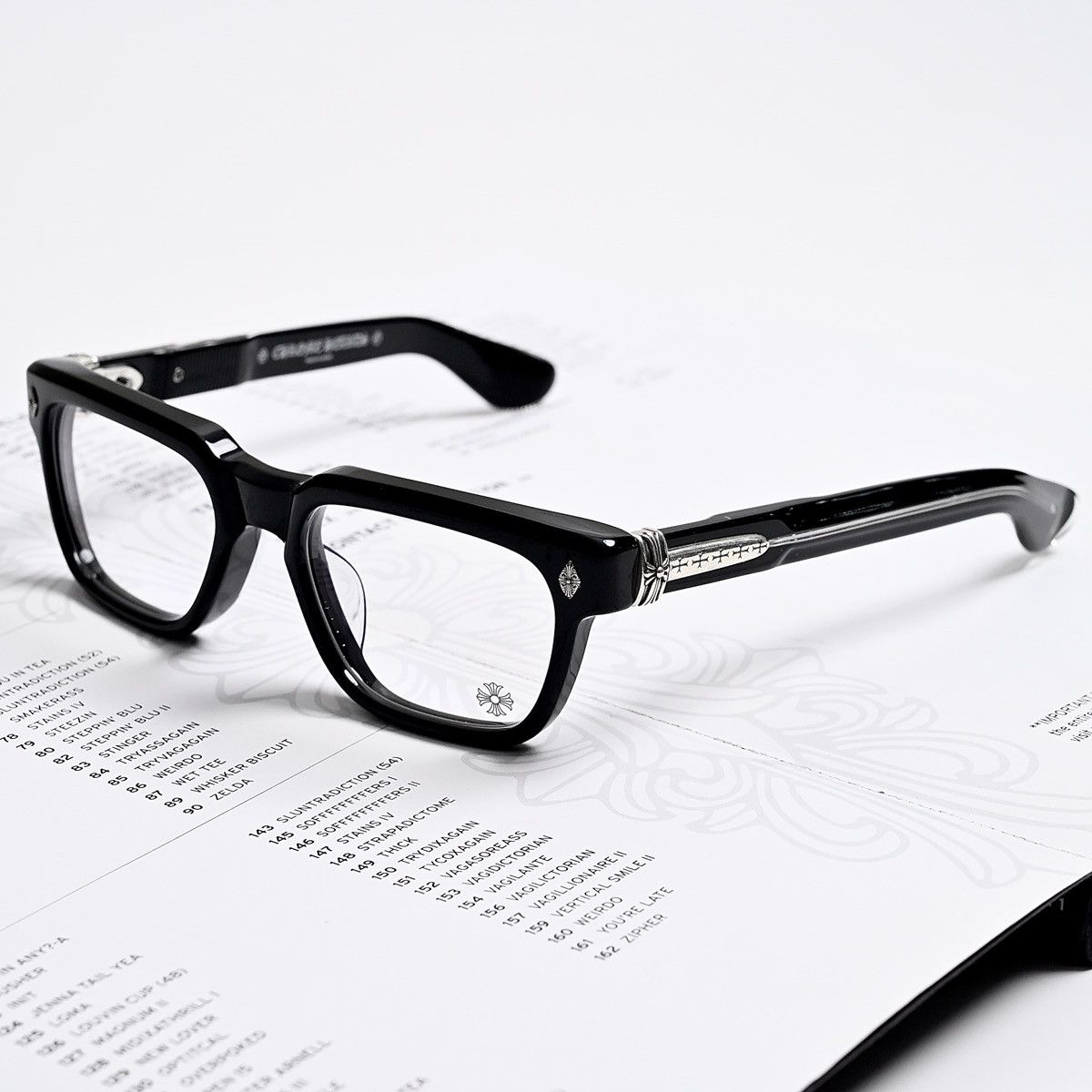 Chrome Hearts CHROME HEARTS PEN 15 BLACK GLASSES Size ONE SIZE - 2 Thumbnail