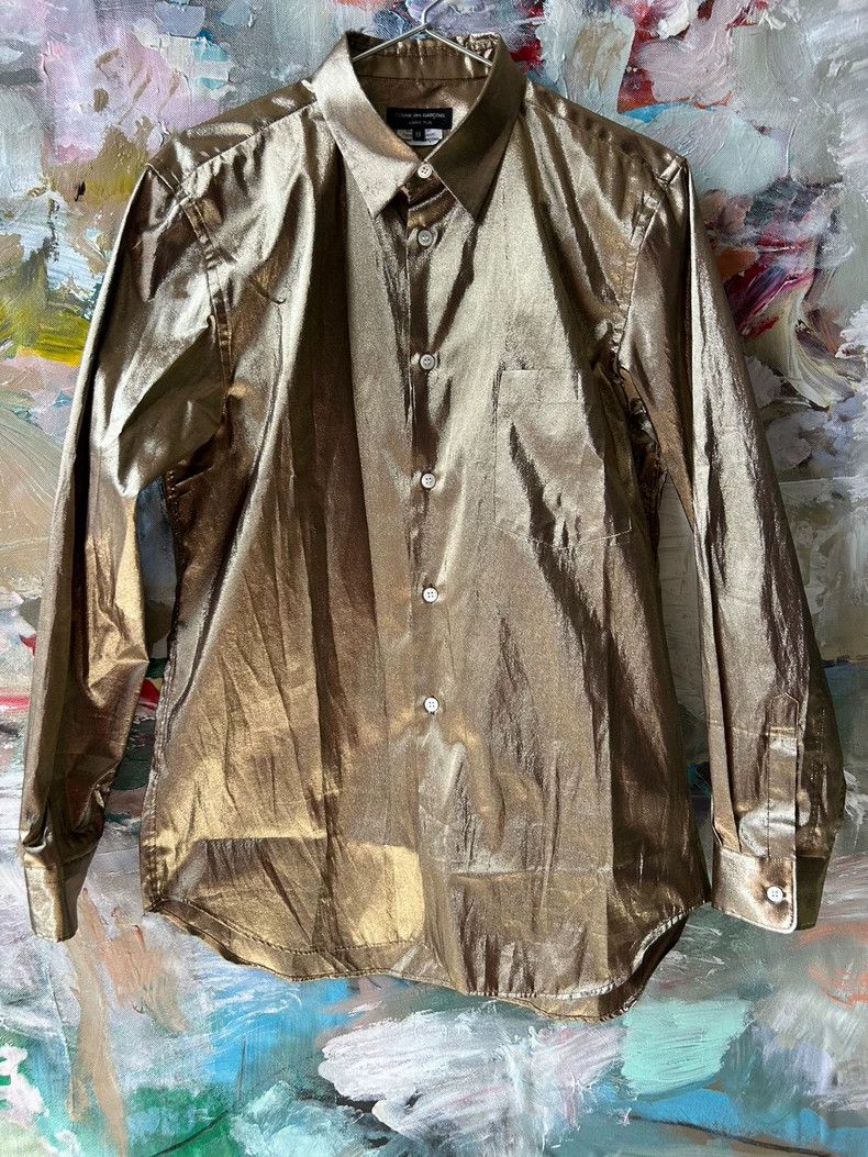Comme des Garcons Comme des Garcons Gold metallic shirt T-shirt Size US XS / EU 42 / 0 - 1 Thumbnail