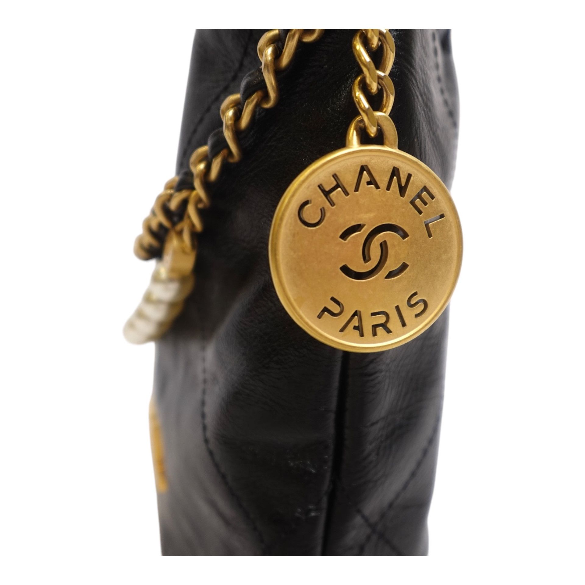 Chanel Chanel Shiny Crumpled Calfskin Quilted Pearl Mini Size ONE SIZE - 5 Thumbnail