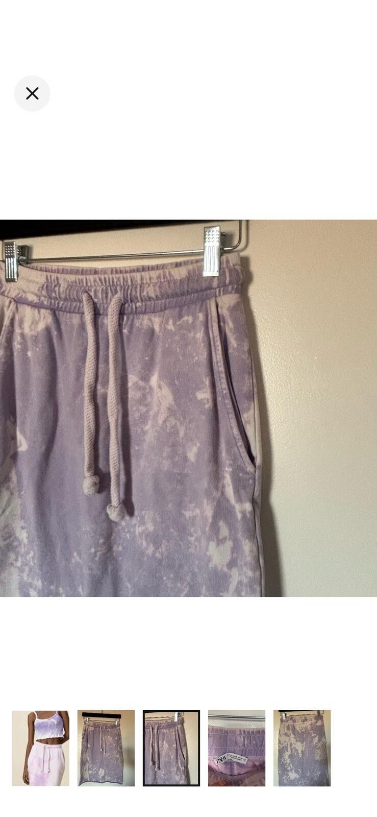 Zara (ZARA) Purple Tie-Dye Women's Skirt Size 28" / US 6 / IT 42 - 2 Thumbnail
