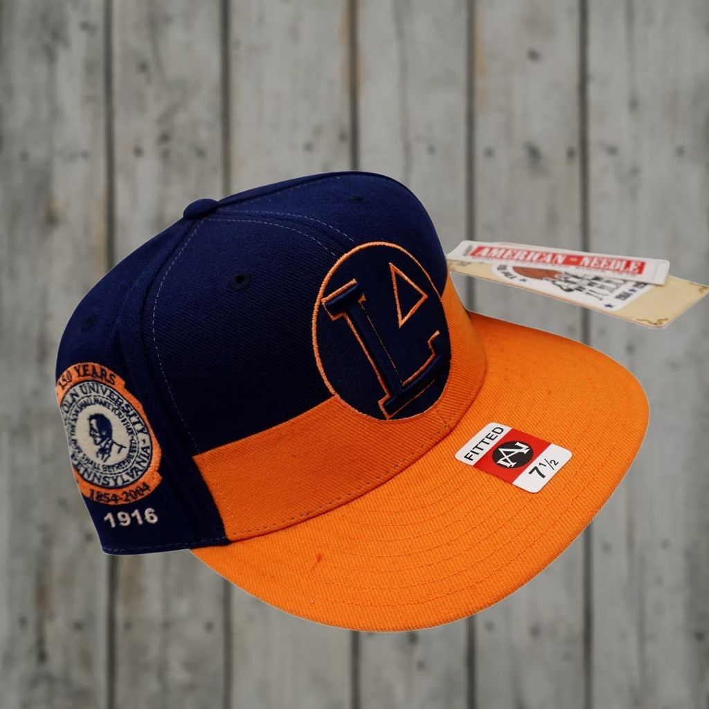 American Needle American Needle Hat Mens 7 1/2 Blue Orange Black Fives Lincoln University 1916 Size ONE SIZE - 1 Thumbnail