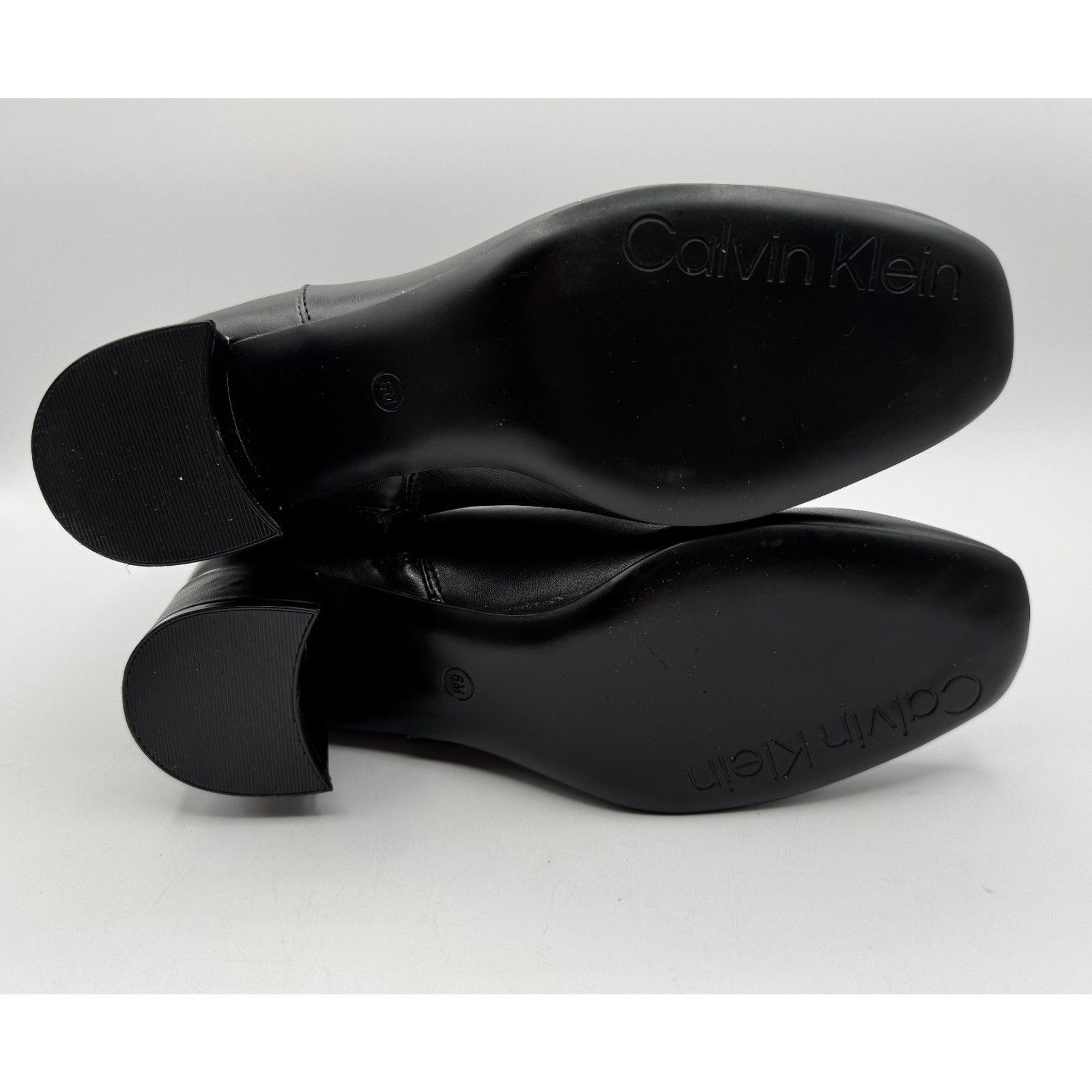 Calvin Klein Calvin Klein Parry 2 Black Leather Ankle Boots Heel Block Size US 6 / IT 36 - 6 Thumbnail