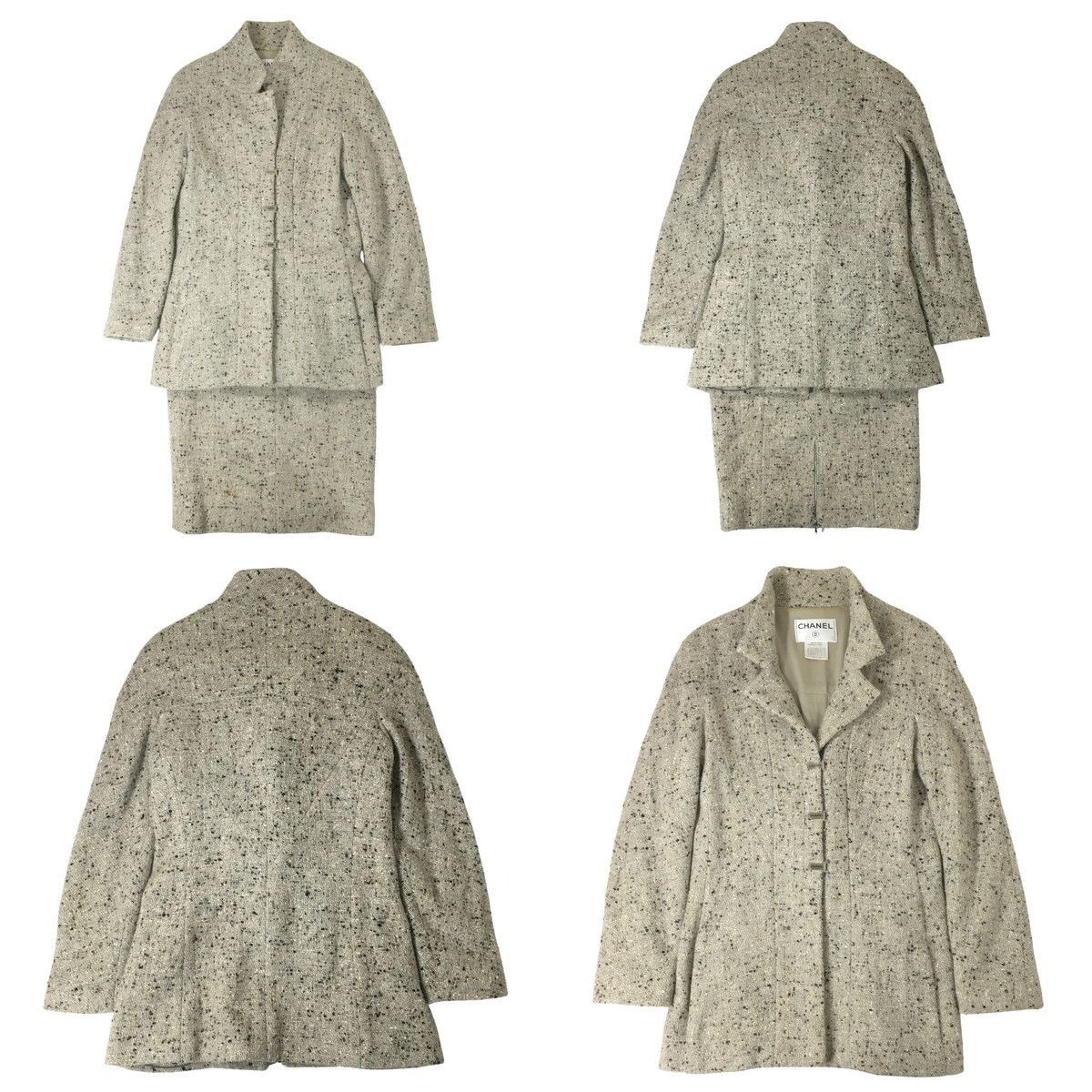 Chanel Chanel vintage 99A Fall Brown Tweed Long Jacket skirt wome Size S / US 4 / IT 40 - 4 Thumbnail