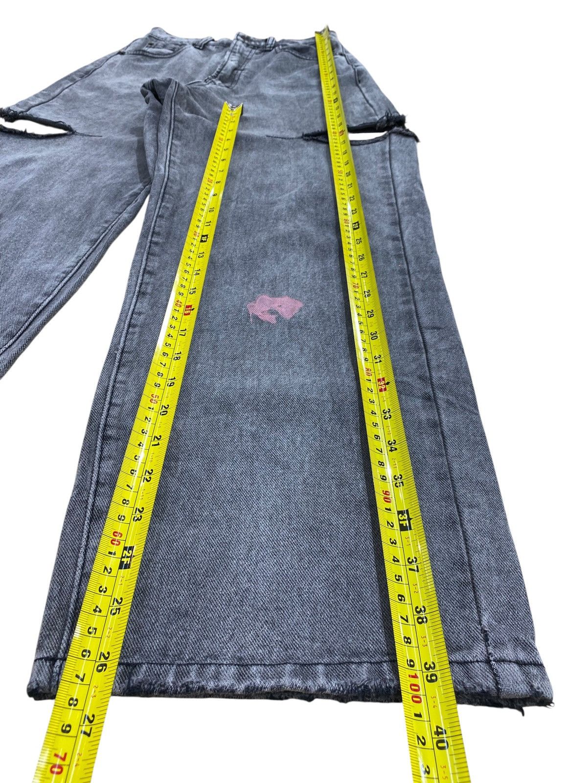 Japanese Brand Japanese Brand GRL Faded Wash Cut Out Style Jeans Size 24" / US 00 / IT 34 - 8 Thumbnail