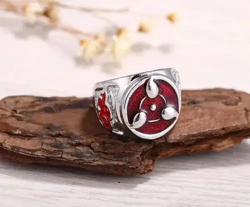 THVM Ninja Anime Cartoon Sharingan Rings Size ONE SIZE - 4 Thumbnail