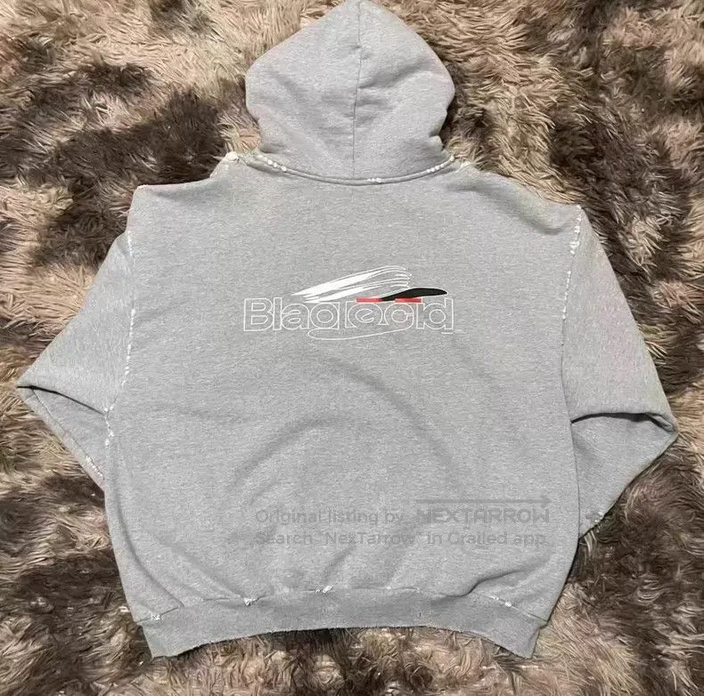Balenciaga Balenciaga Letter Logo Destroyed Hoodie Sweatshirt Size US S / EU 44-46 / 1 - 2 Thumbnail