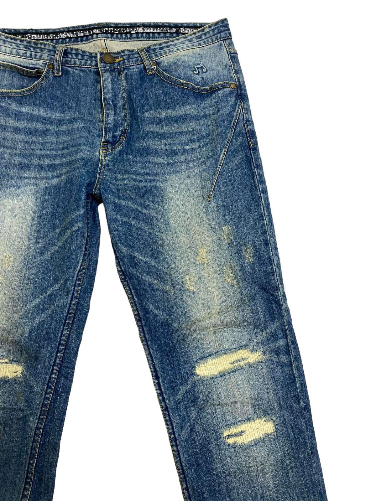 Number (N)ine 🔥NUMBER NINE PATCHWORKS PAINTER DENIM Size US 33 - 2 Thumbnail