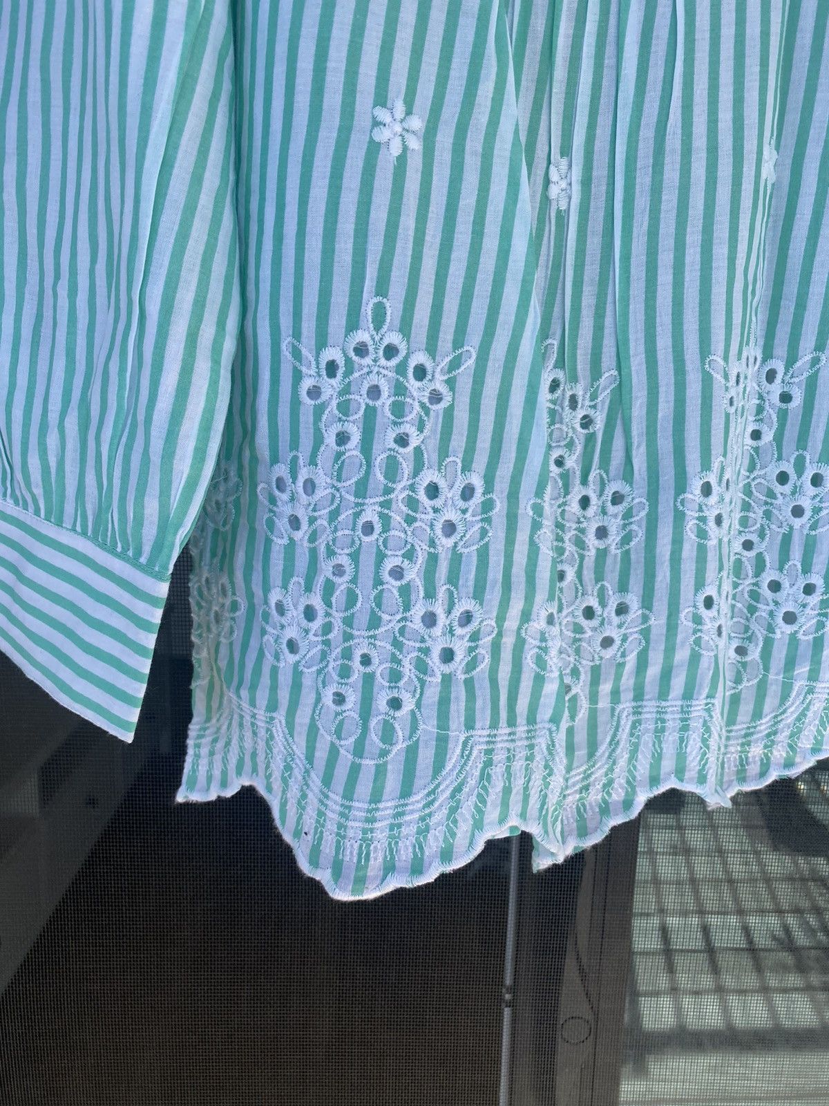 Other American Sweetheart Women's Blouse Size S Cotton Scallop Size S / US 4 / IT 40 - 3 Thumbnail