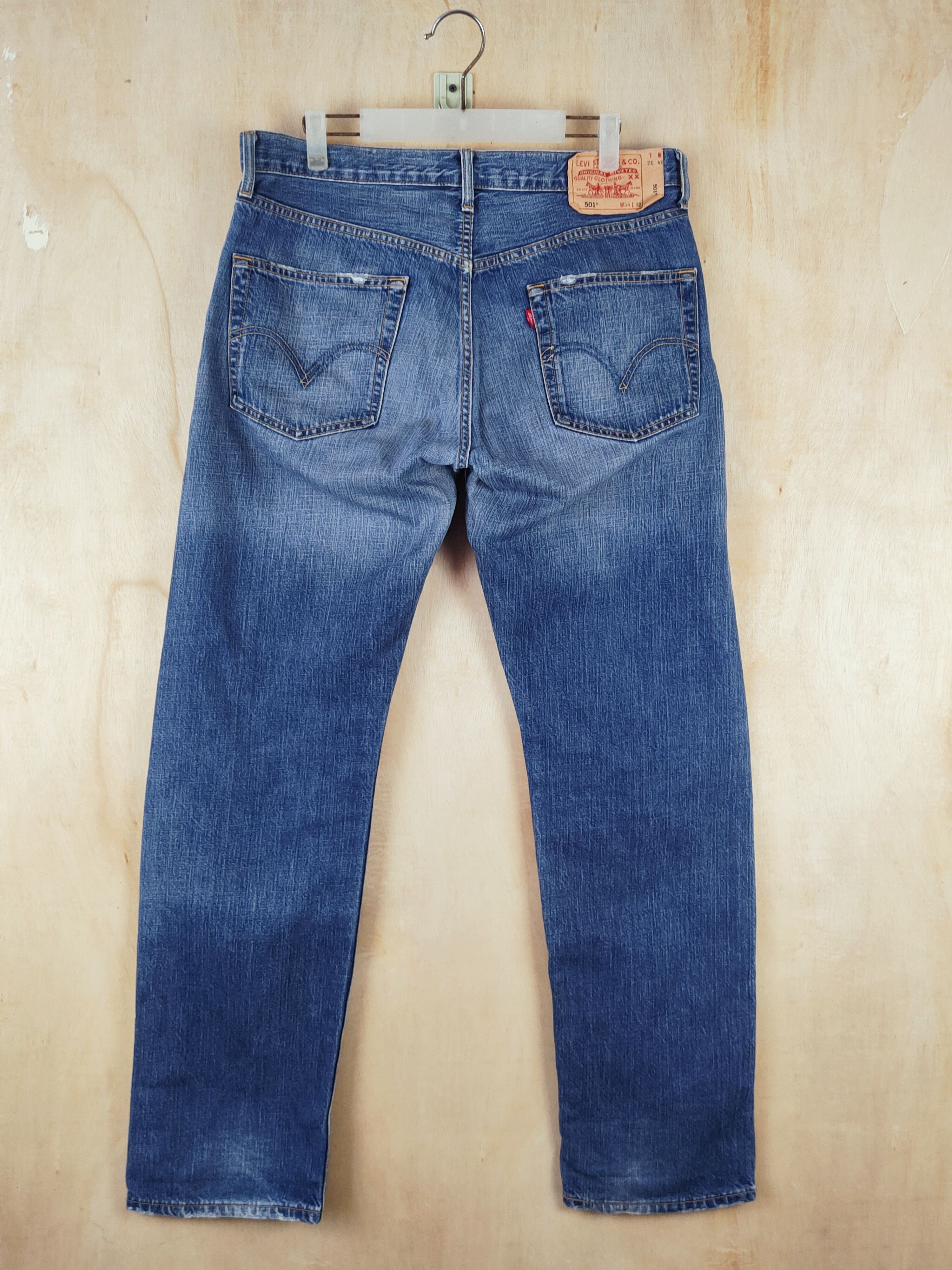 Levi's Levi's Blue Distressed Ripped Jeans #S2664 Size US 35 - 9 Thumbnail