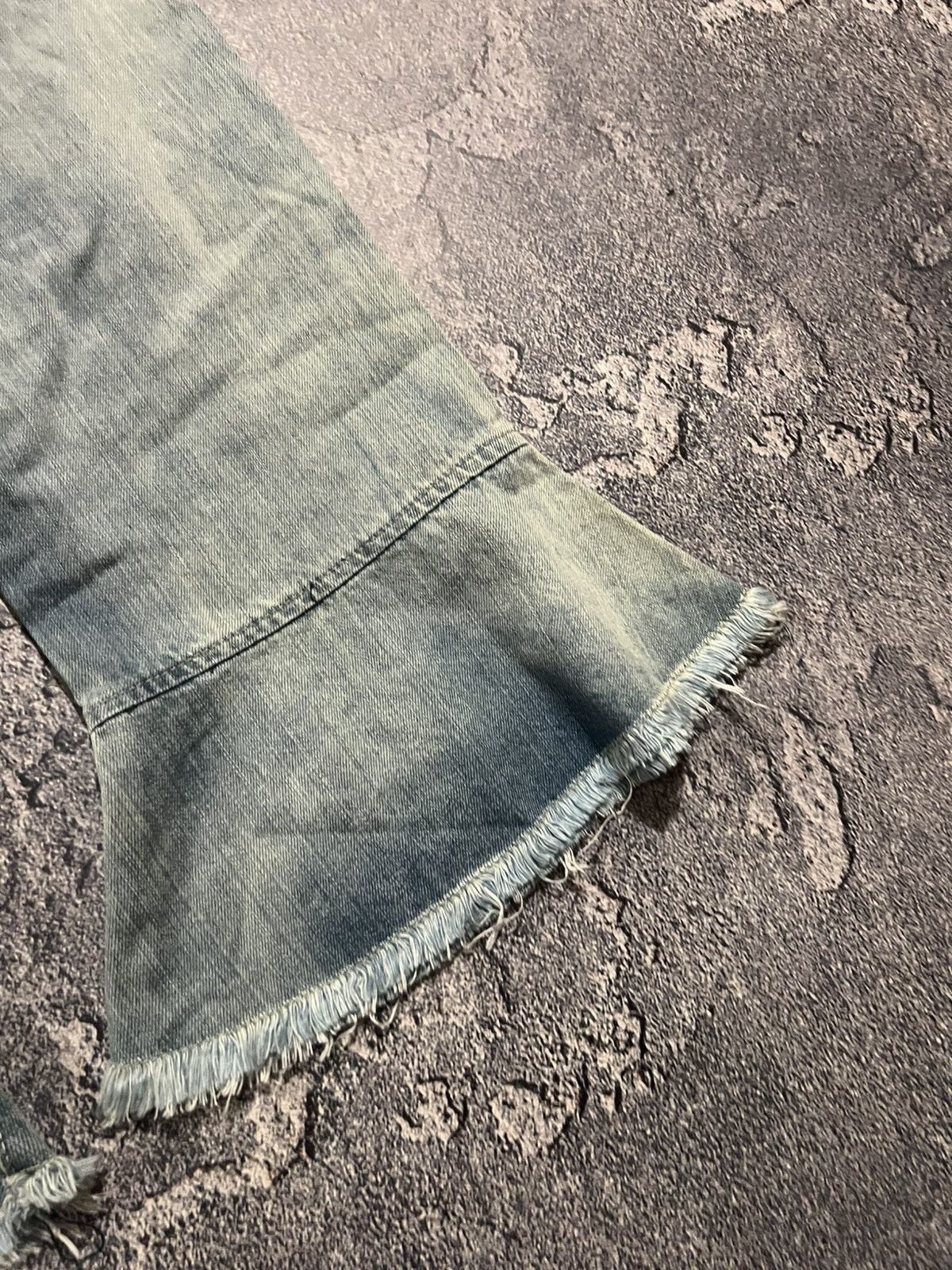 Japanese Brand Designer Flared Y2K Light Denim / Archive Number Nine Style Size US 32 / EU 48 - 5 Thumbnail