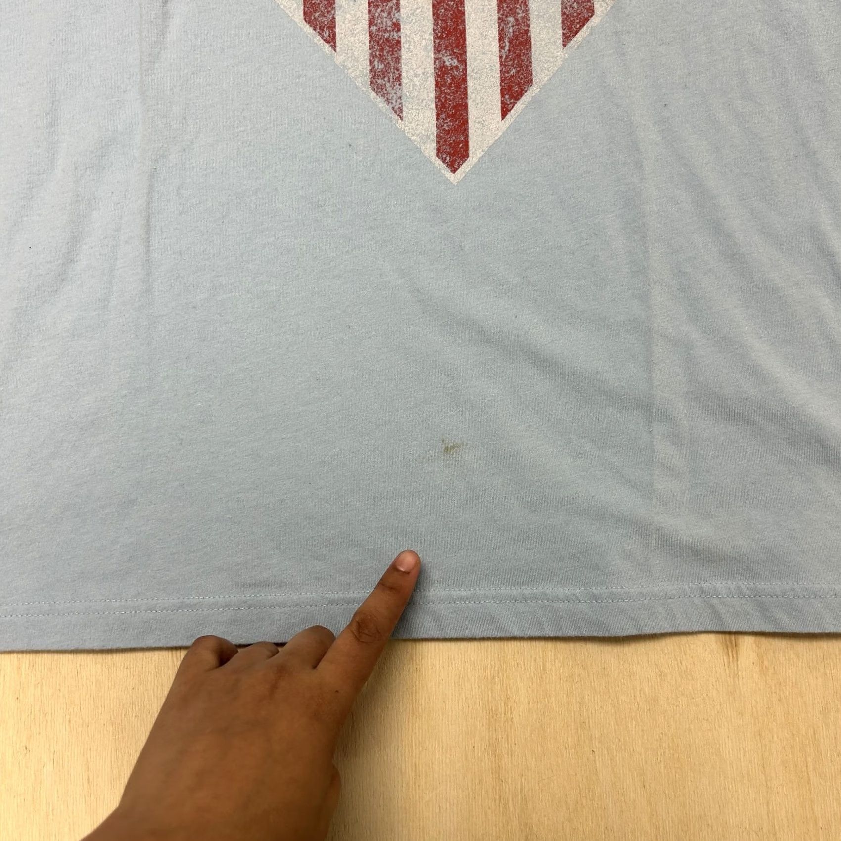 Vintage KISS Shirt Mens XL Blue USA Flag Patriotic Rock Music Band Graphic Tee T-Shirt Size US XL / EU 56 / 4 - 3 Thumbnail