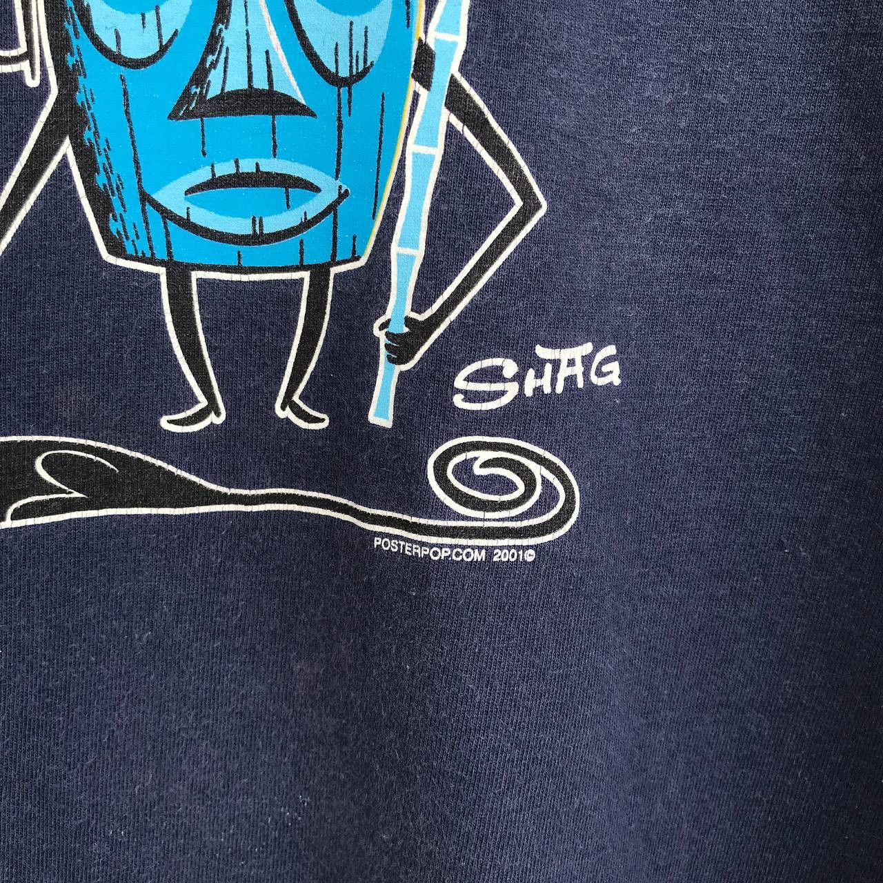 Hook-Ups × Vintage VINTAGE Y2K POSTERPOP SHAG SKATEBOARD HOOK-UPS FADED BLU Size US S / EU 44-46 / 1 - 3 Thumbnail