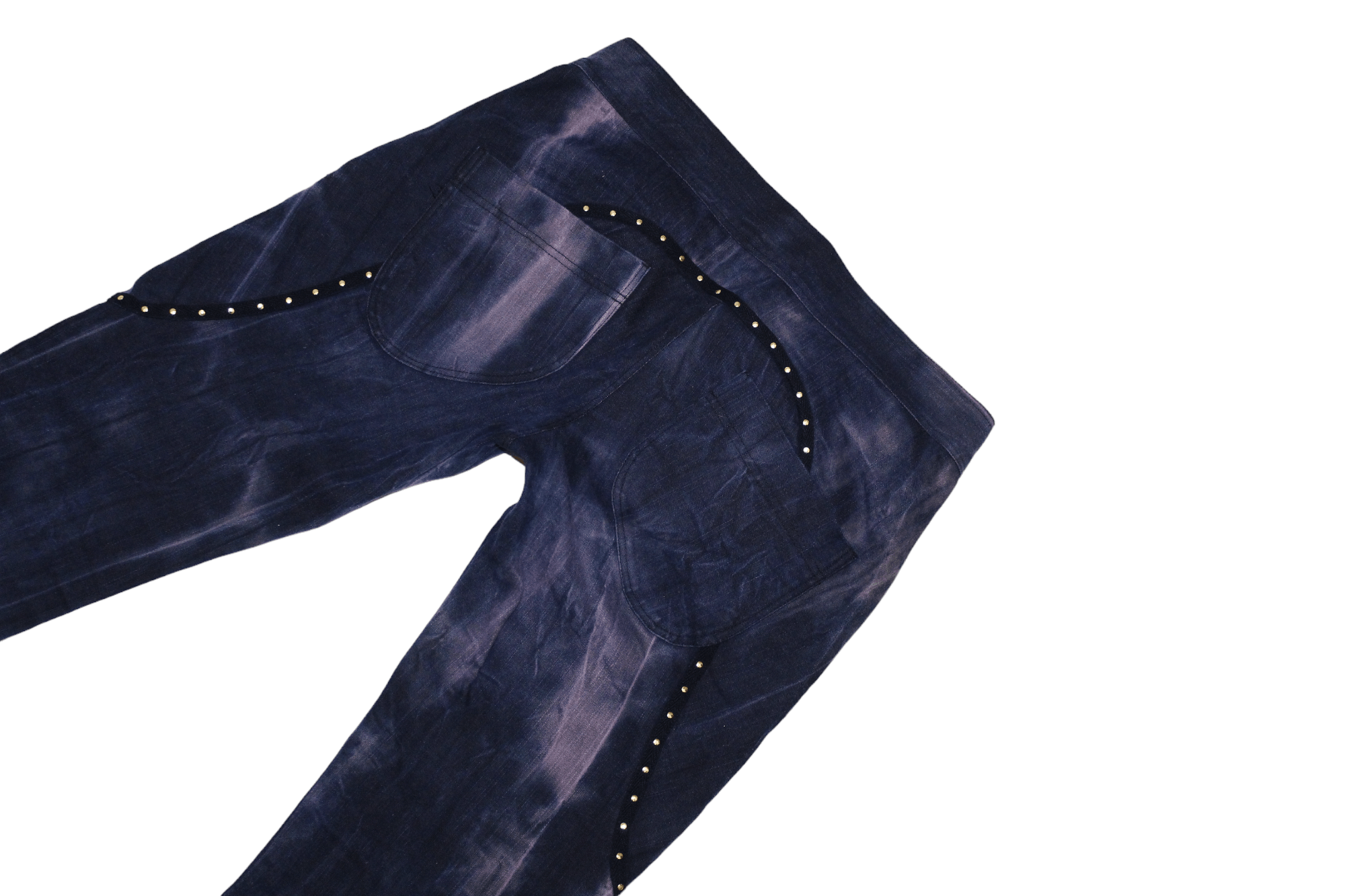 14th Addiction Rebekka Ruetz Studded Tie-dye Denim Arc Skinny Pants Size 31" - 17 Thumbnail