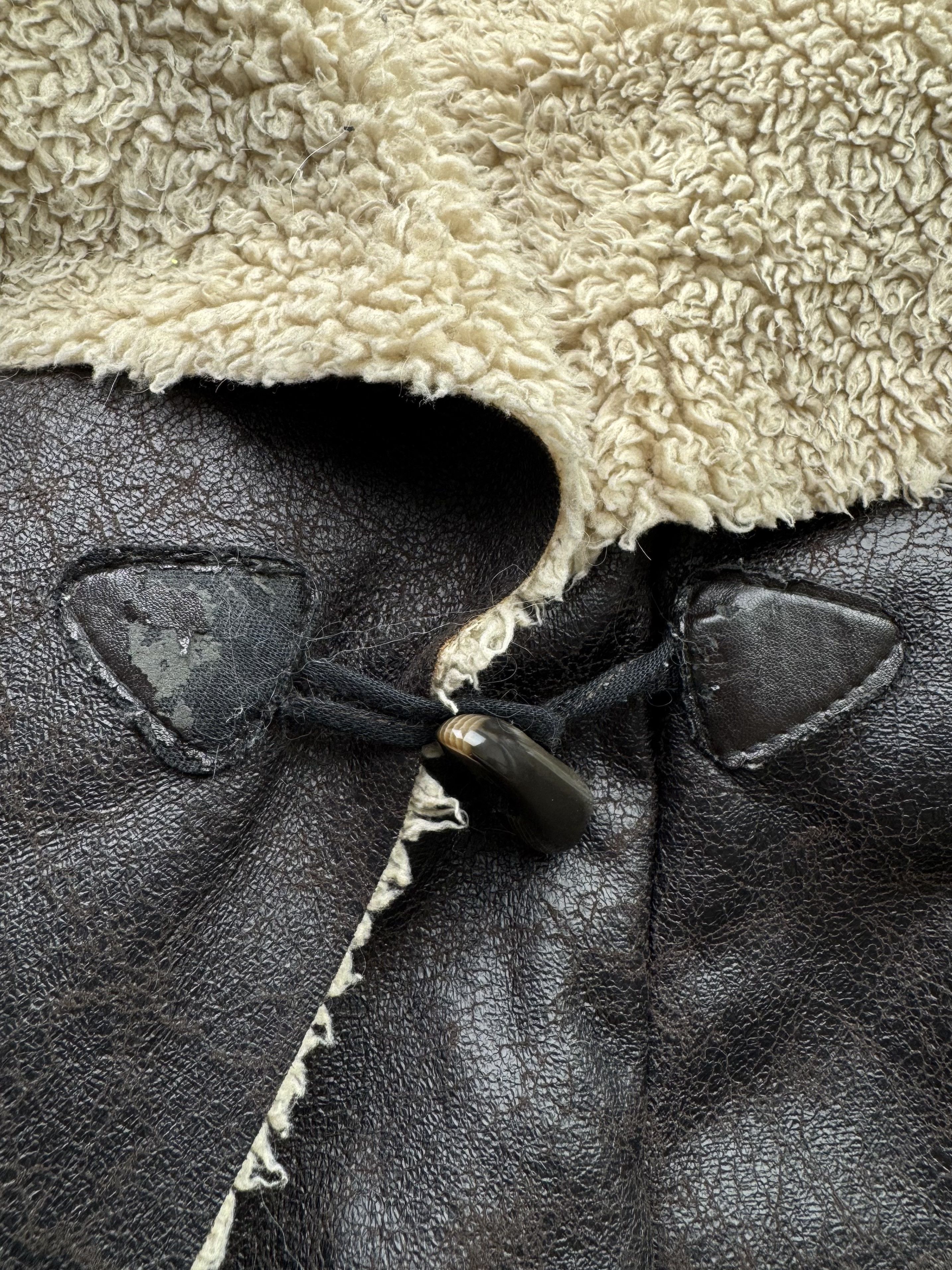 Japanese Brand Vintage Faux Sheepskin Coat B731(V275)E2 Size M / US 6-8 / IT 42-44 - 4 Thumbnail